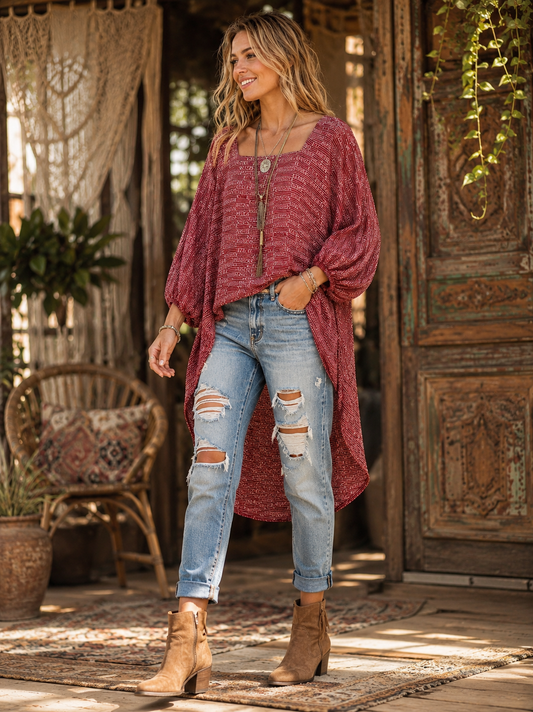 Desert Rain Silk Top 1000-08