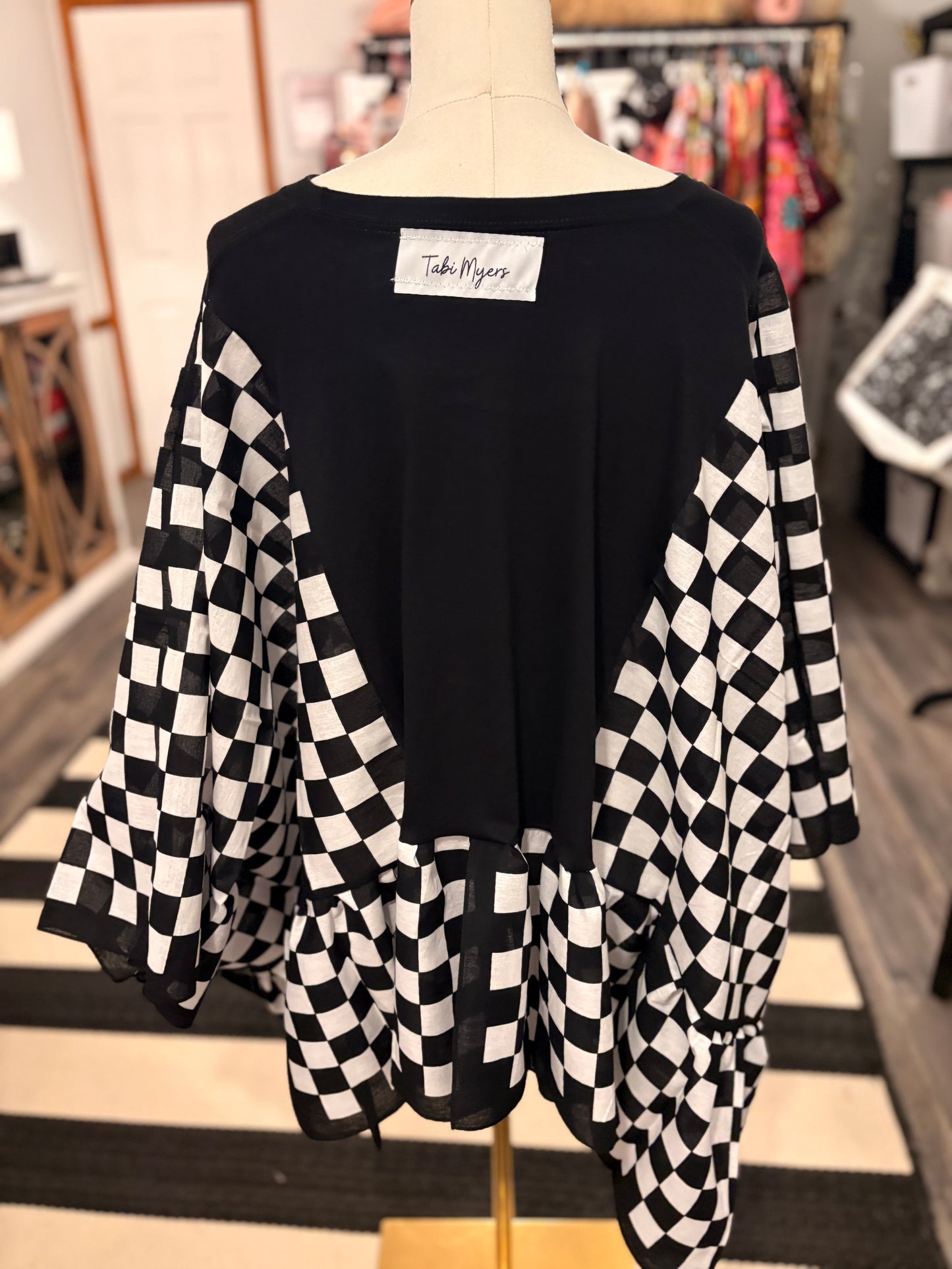 Rock Soul Bandana Ruffled Poncho One Size Fits a Small to 3X