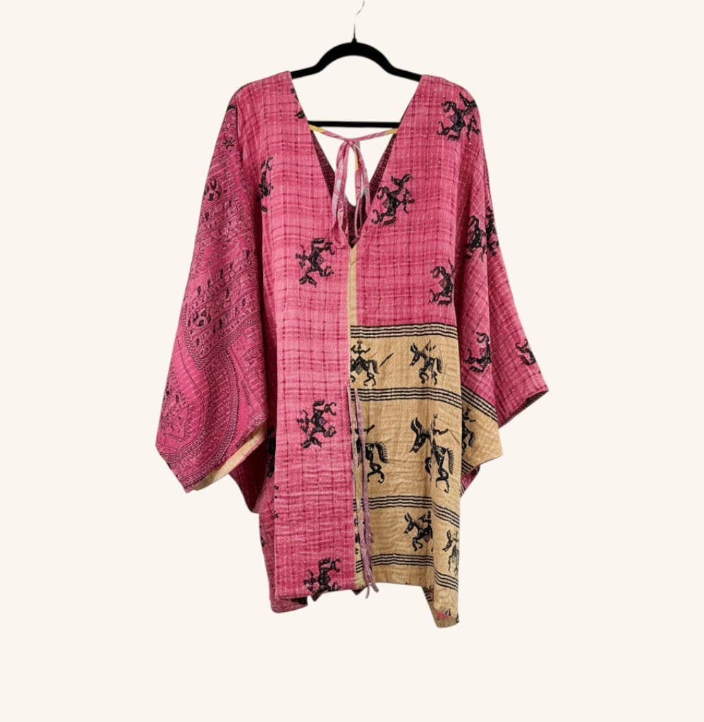 Moonflower Oasis Kantha Top (S-3X) 1000-04