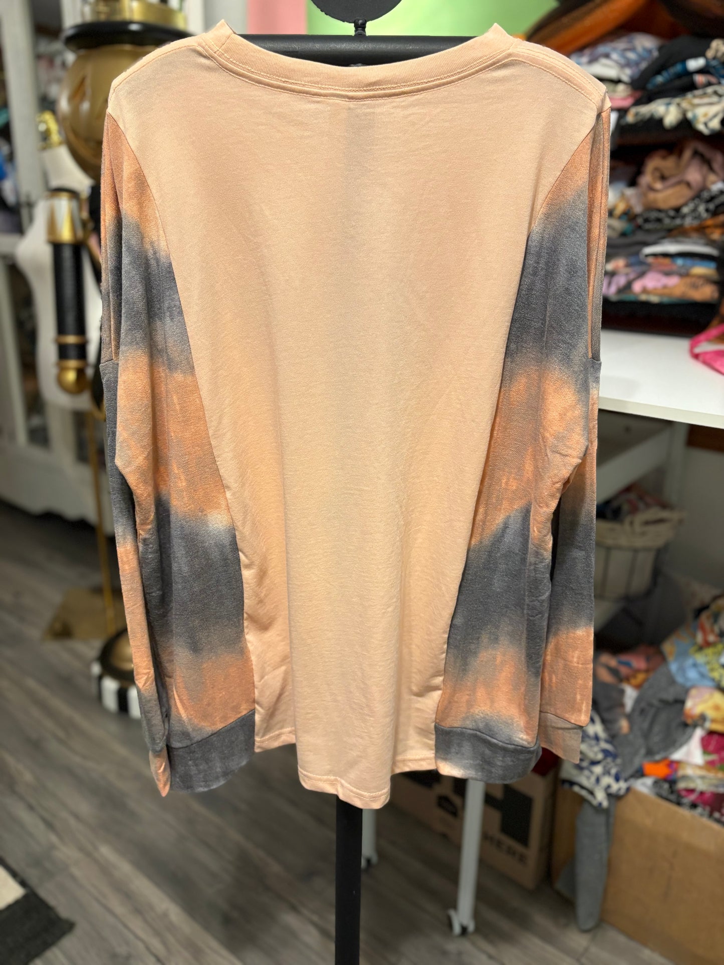 Fall Lover Upcycled Drop-Sleeve Tee One Size Fits a Small to XXL