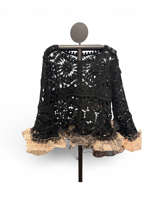 Black Swan Upcycled Ballerina Sweater One Size Fits a Small to XXL (4-16)