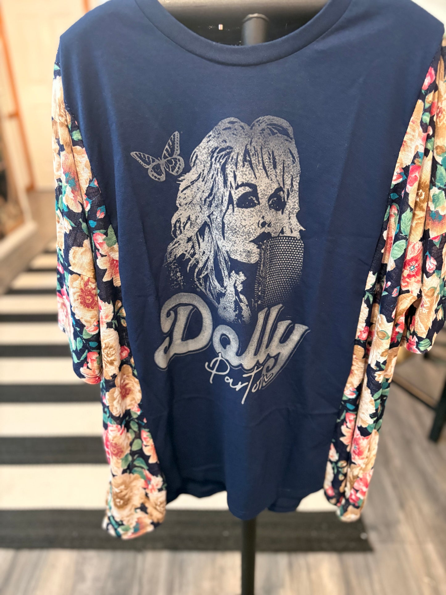 Dolly Upcycled Drop Sleeve Top One Size Fits a Small to XXL