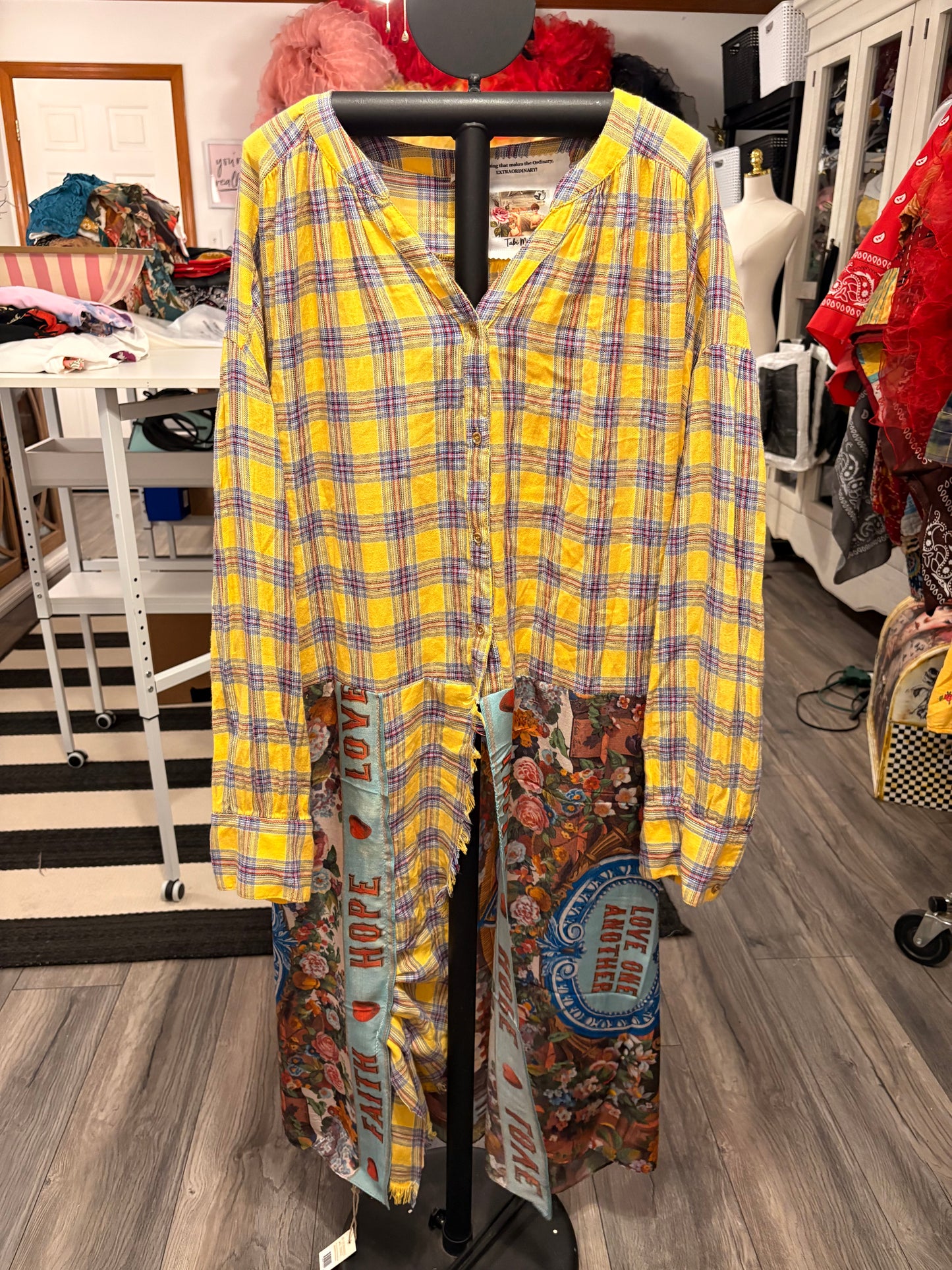Faith Hope and Love Duster One Size Fits a Large to 3X