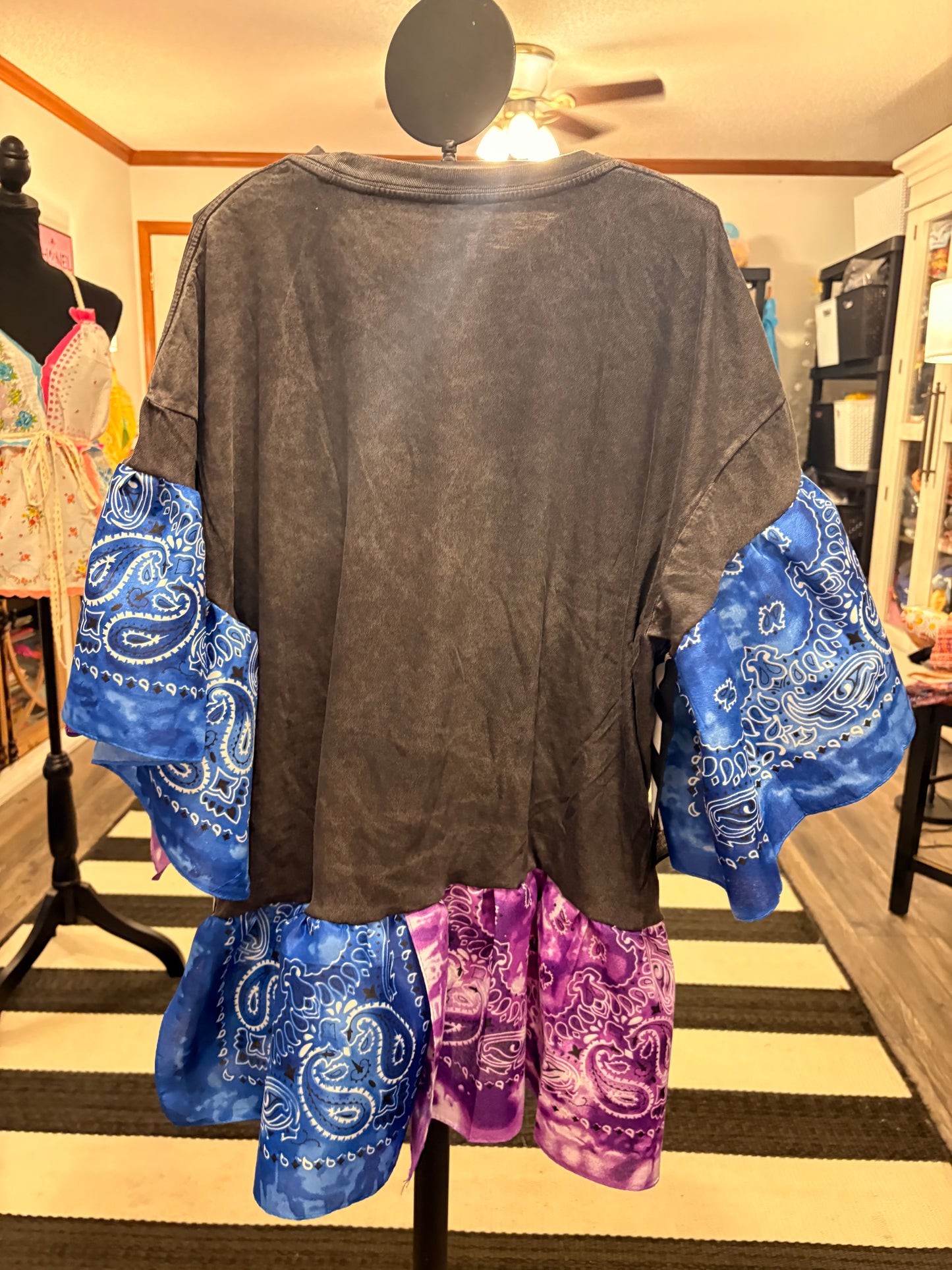 Eye-Conic Bandana Baby Doll Tee Fits a Small to 2X