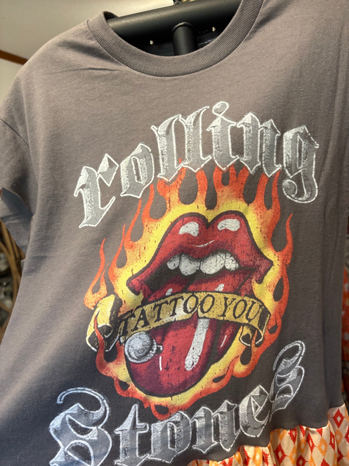 Rolling Stones Peekaboo Rockstar Dress One Size Fits Most