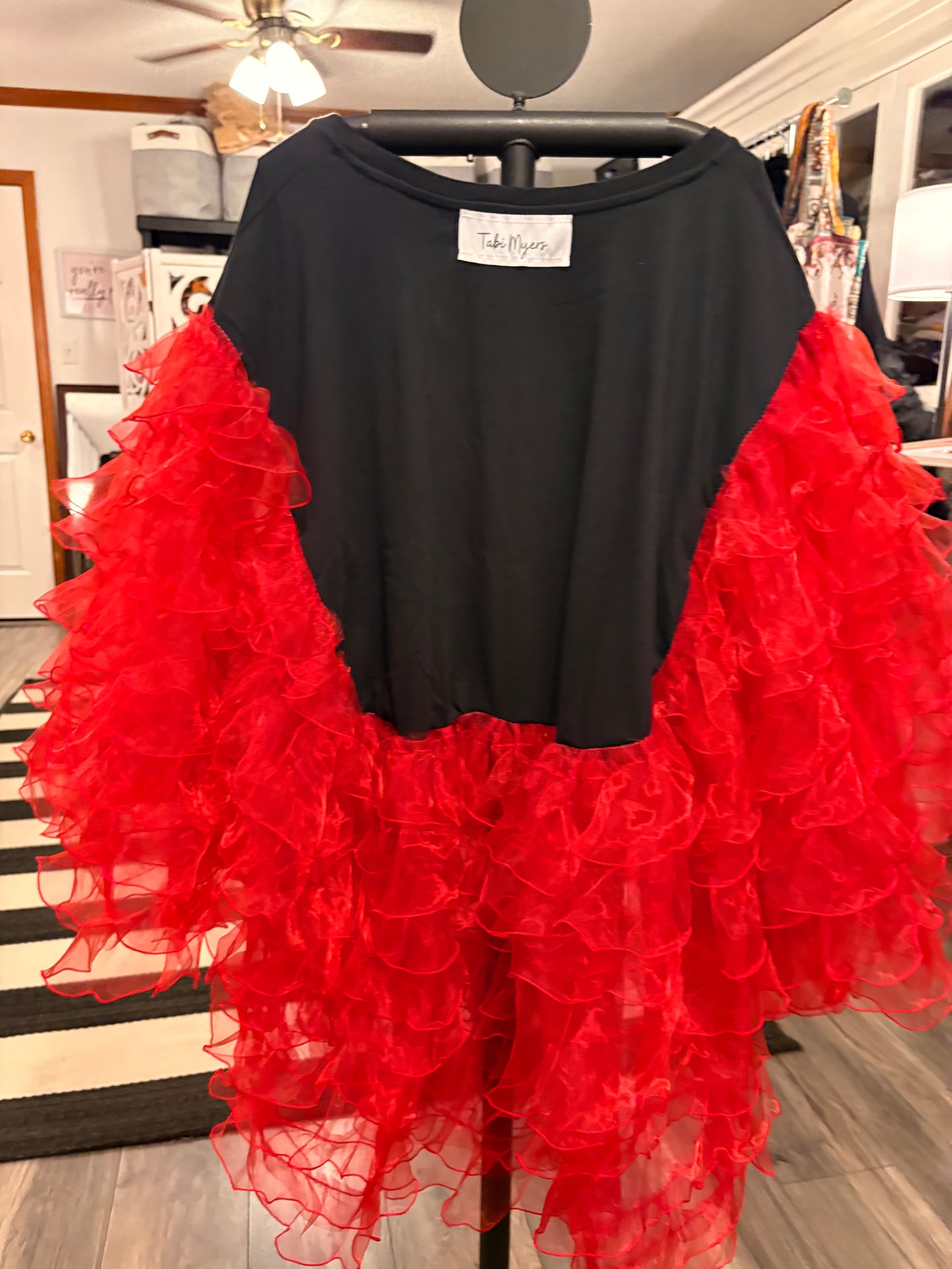 Willie Beautiful Ruffle Dress/Top One Size Fits a Small to 3X