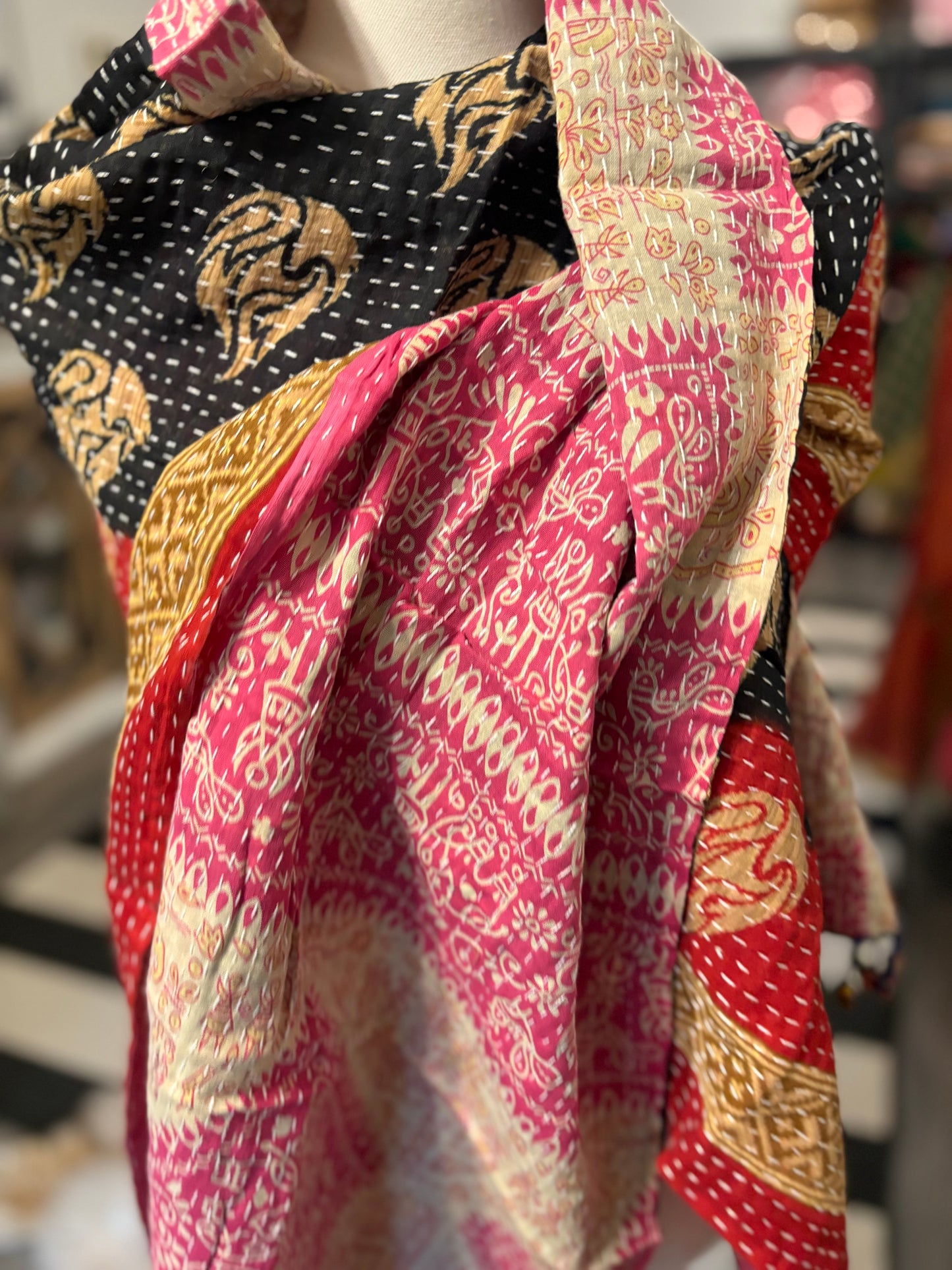 Janice Cotton Kantha Scarf