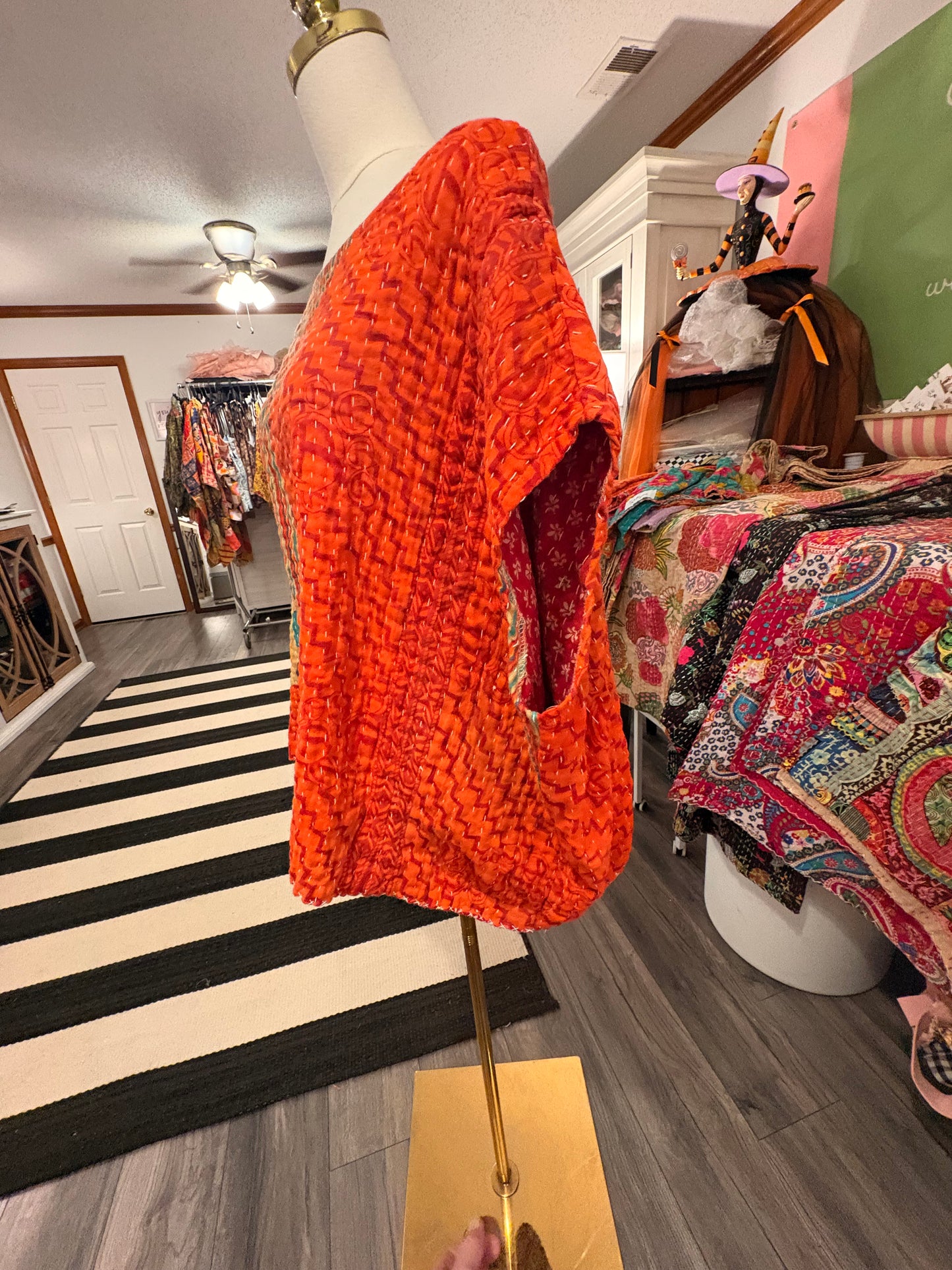 Poppy Kantha Top One Size Fits a Small to XXL