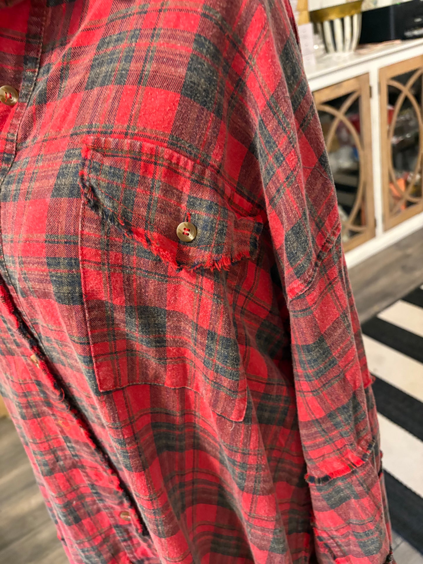 Best Flannel Ever Candied Apple Plus Size