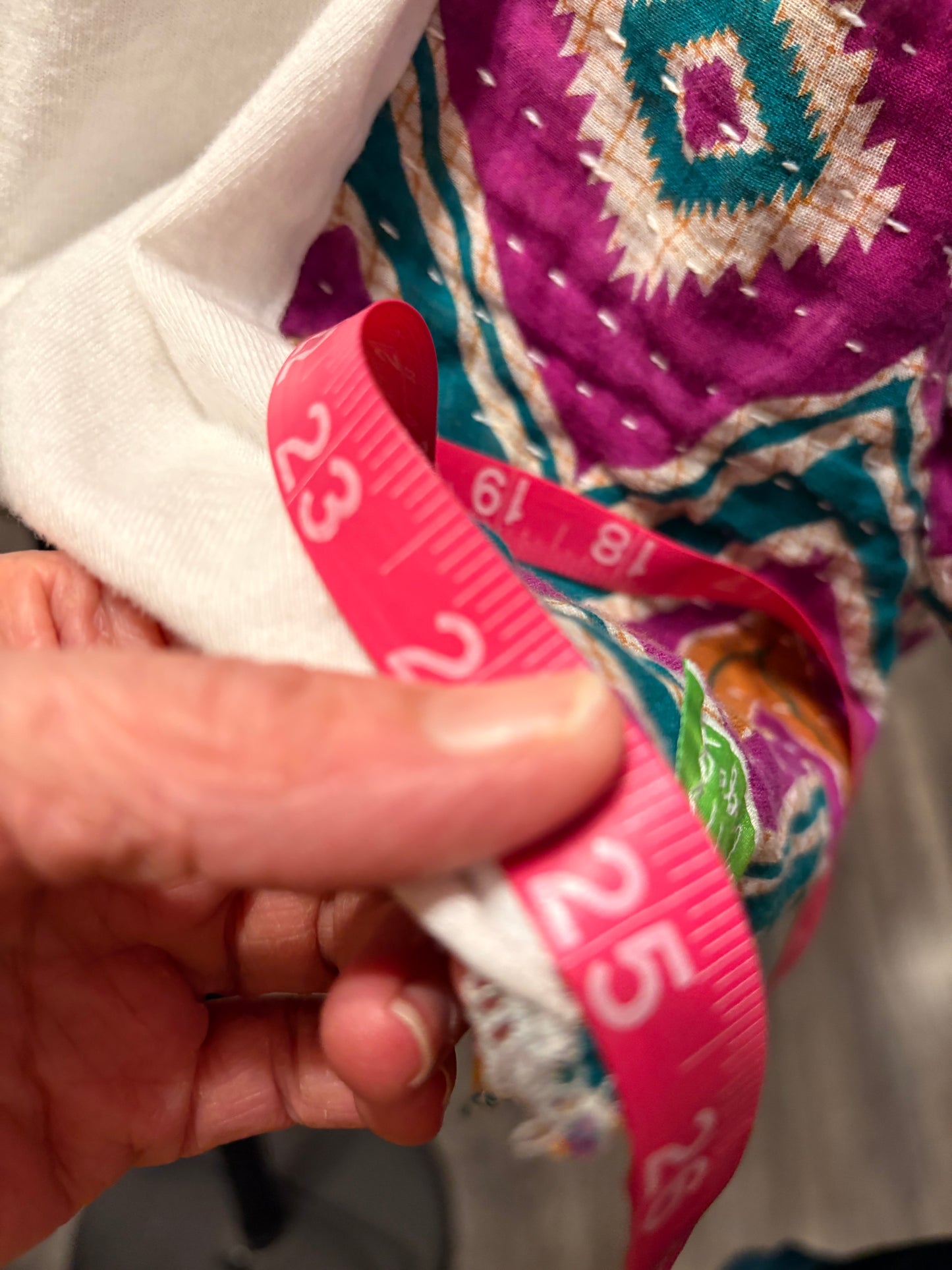 It Was Jesus Upcycled Vintage Kantha Quilt Poncho Tee One Size Fits a Small to XXL