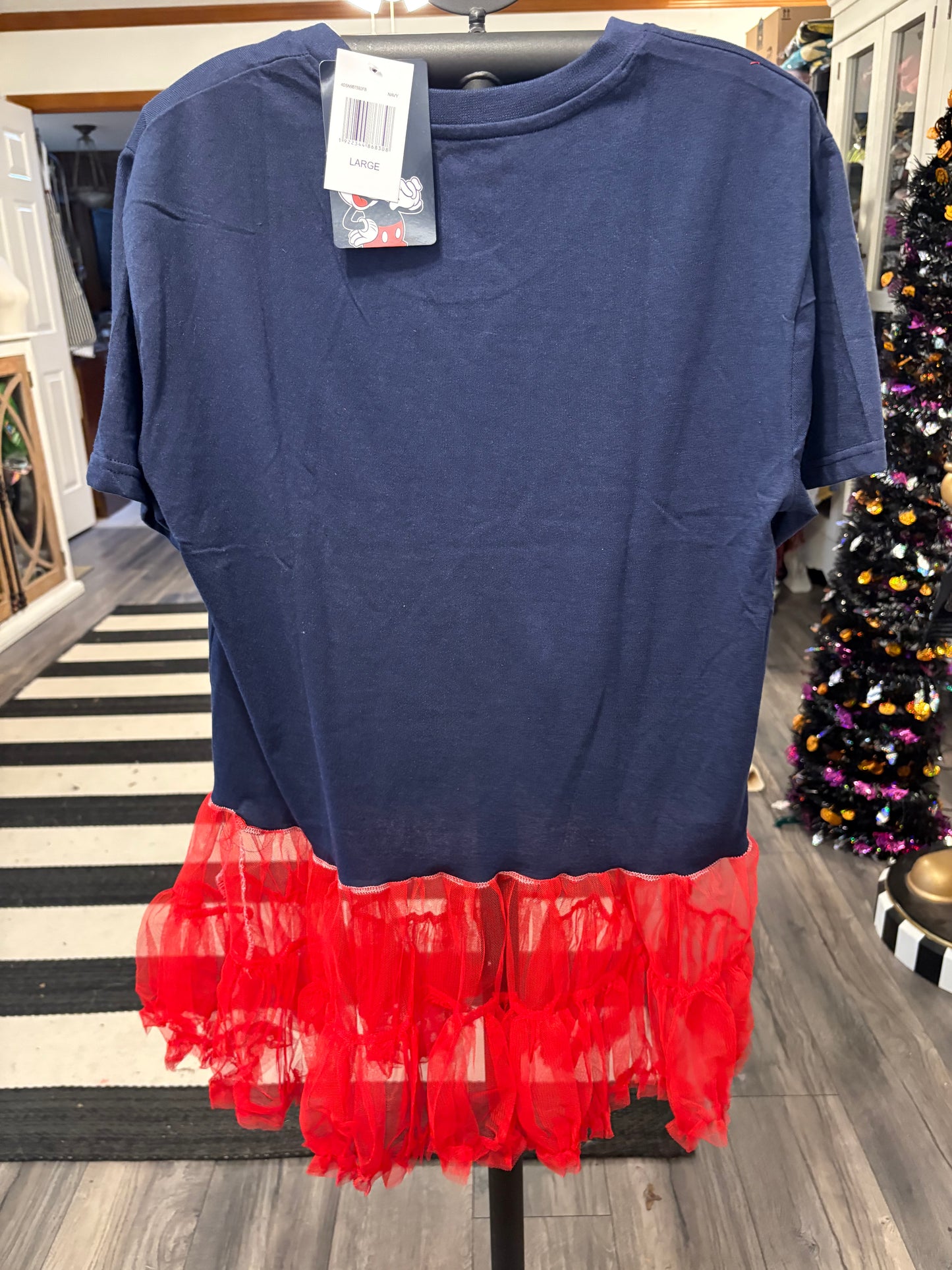 Happy Haunting Mickey Rockstar Tutu Tee One Size Fits a Small to Large