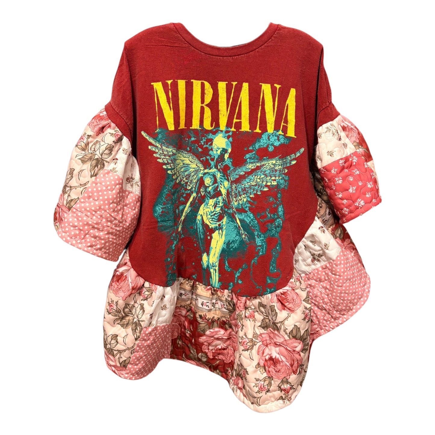 Nirvana Quilted Rock Angel Poncho One Size Fits a Large to 4X (12-24) SUPER Oversized