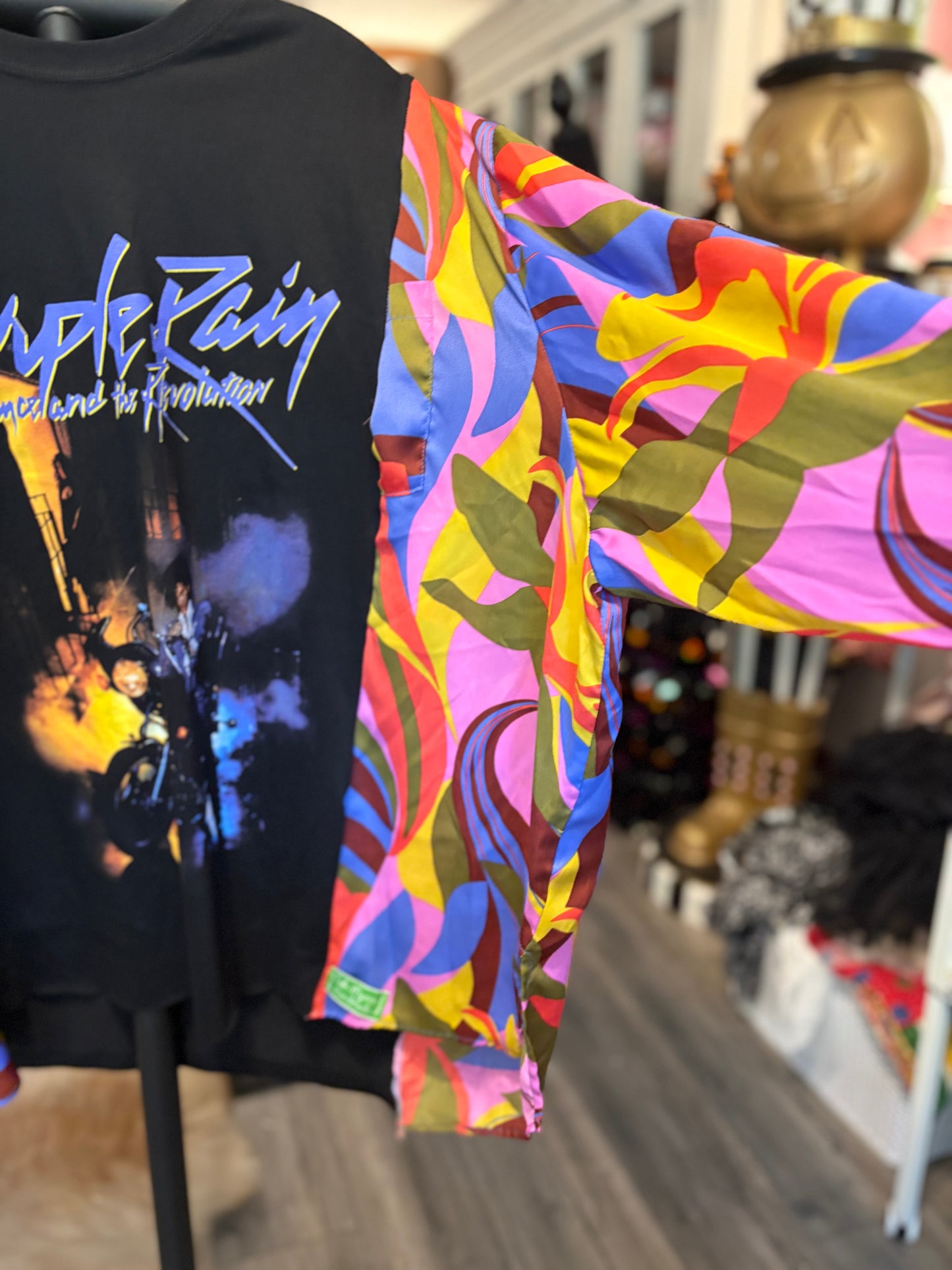 Prince  Upcycled Drop-Sleeve Tee One Size Fits a Large to 4X