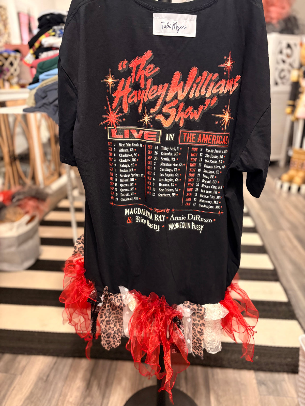 Ms. Williams Fringe Hi/Lo Tee One Size Fits Small to 2X