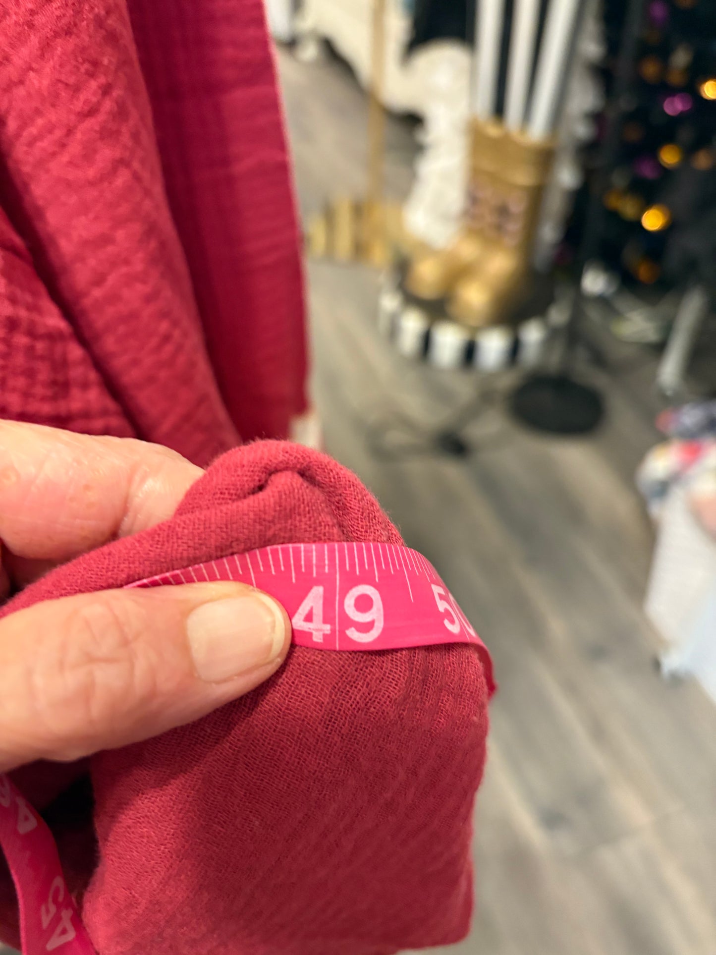 Red Hot Upcycled Drop Sleeve Embroidered Dolman Tee One Size Fits An XL to 4X Oversized