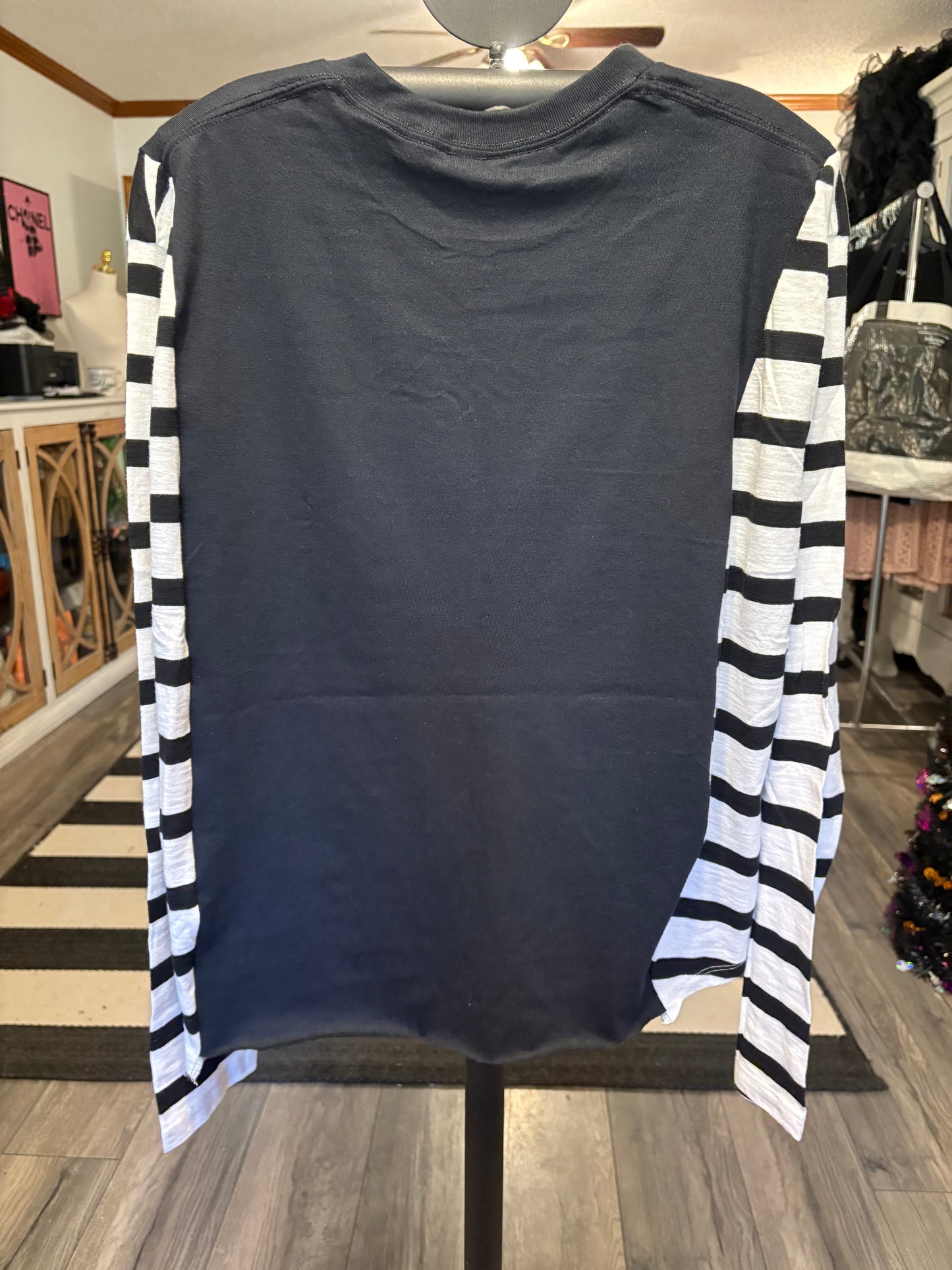 Feeling Grinchy Upcycled Long Sleeve Knit Tee One Size Fits a Small to XL