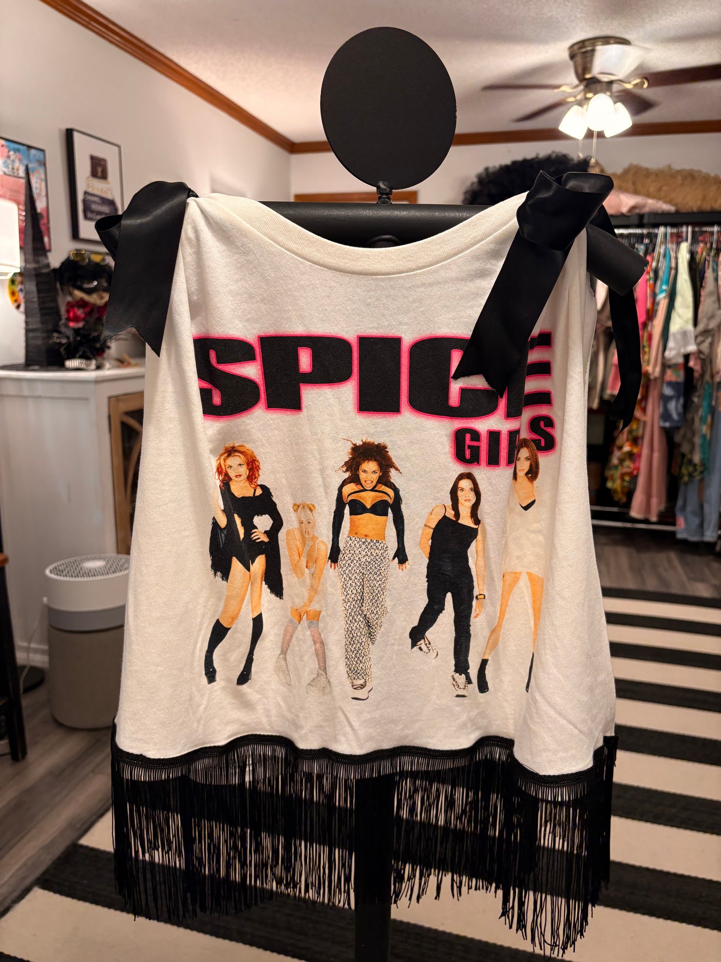 Spicey Fringe Tee One Size Fits Small to XL