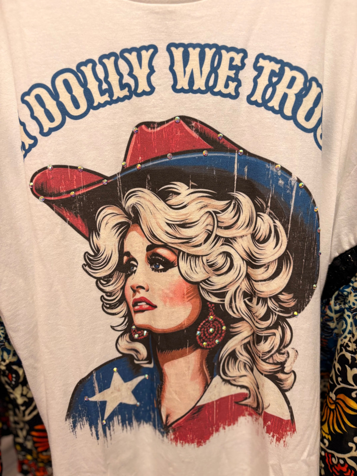 American Dolly Glam Sleeve Tee One Size Fits Small to XXL
