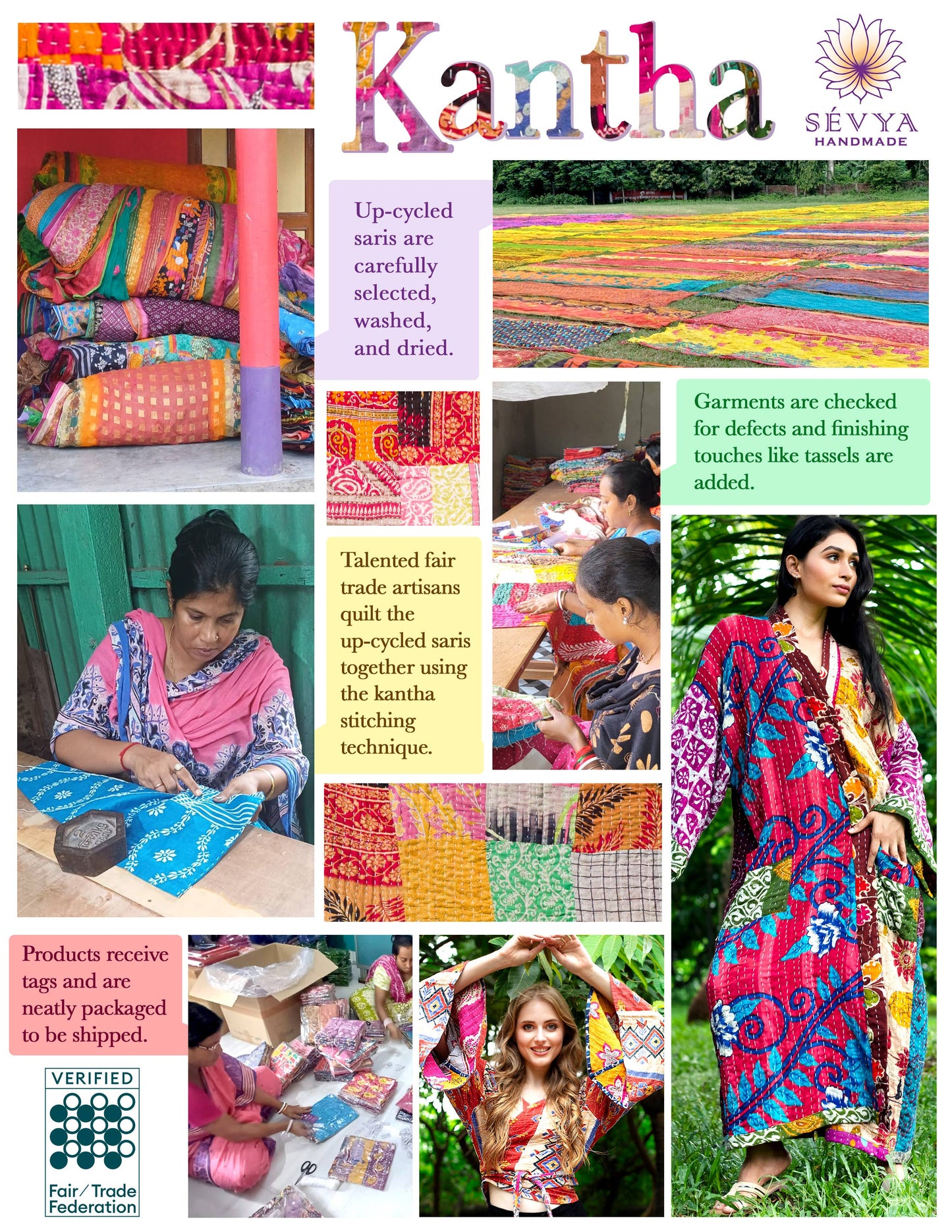 Hailey Cotton Kantha Scarf