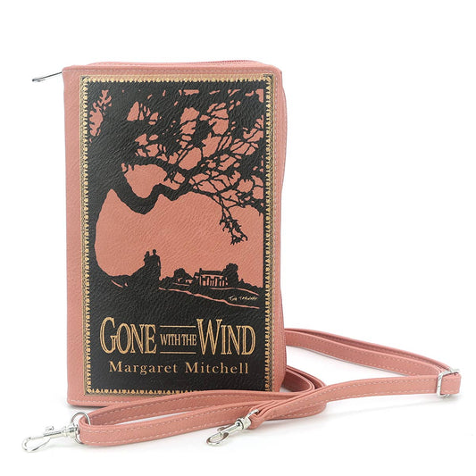 Gone with the Wind Book Clutch Bag in Vinyl: Pink