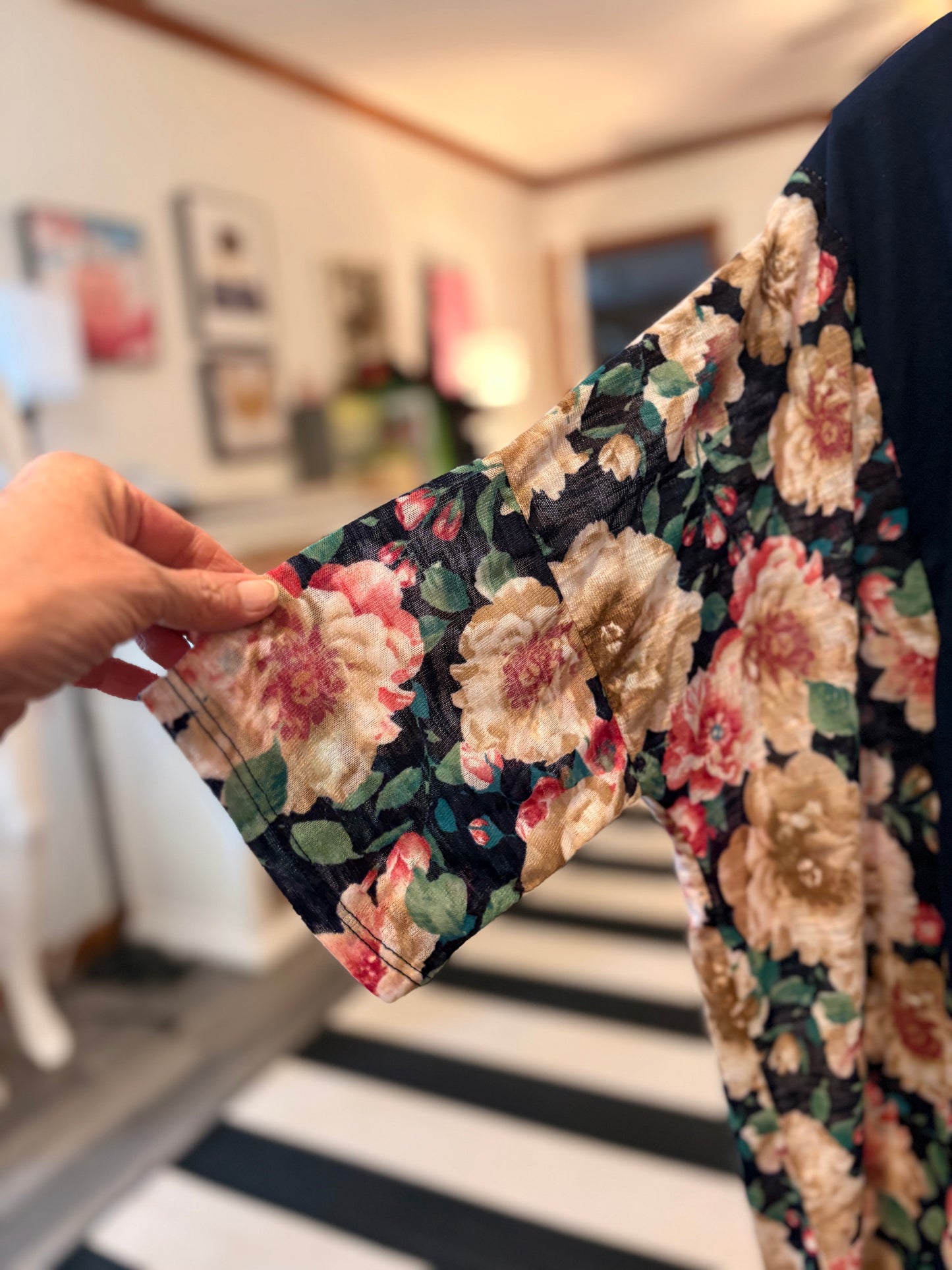 Dolly Upcycled Drop Sleeve Top One Size Fits a Small to XXL