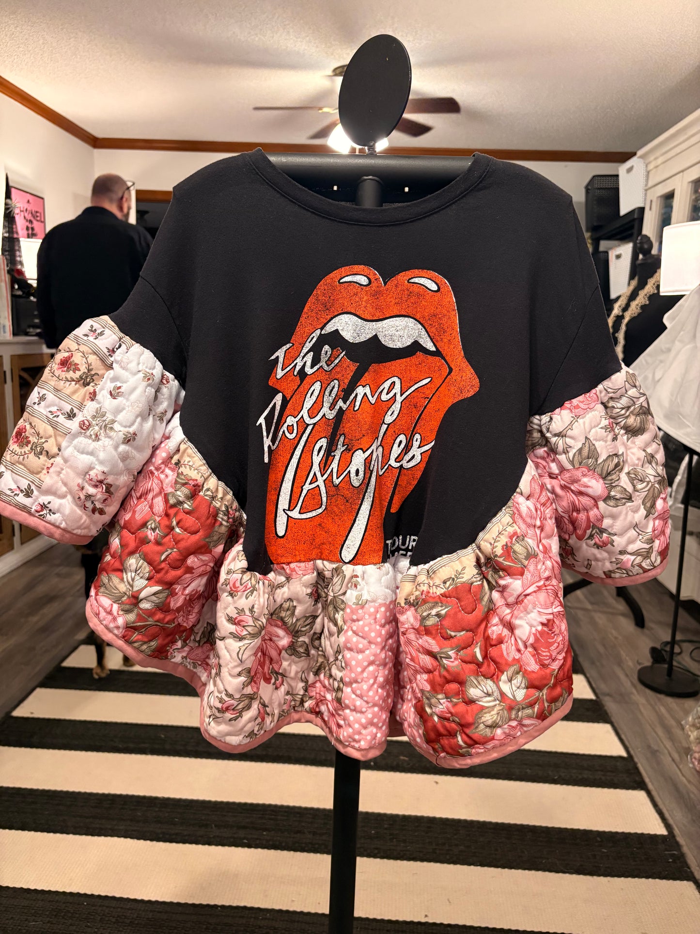 Stones Quilted Rock Angel Poncho One Size Fits a Small to XL OVERSIZED