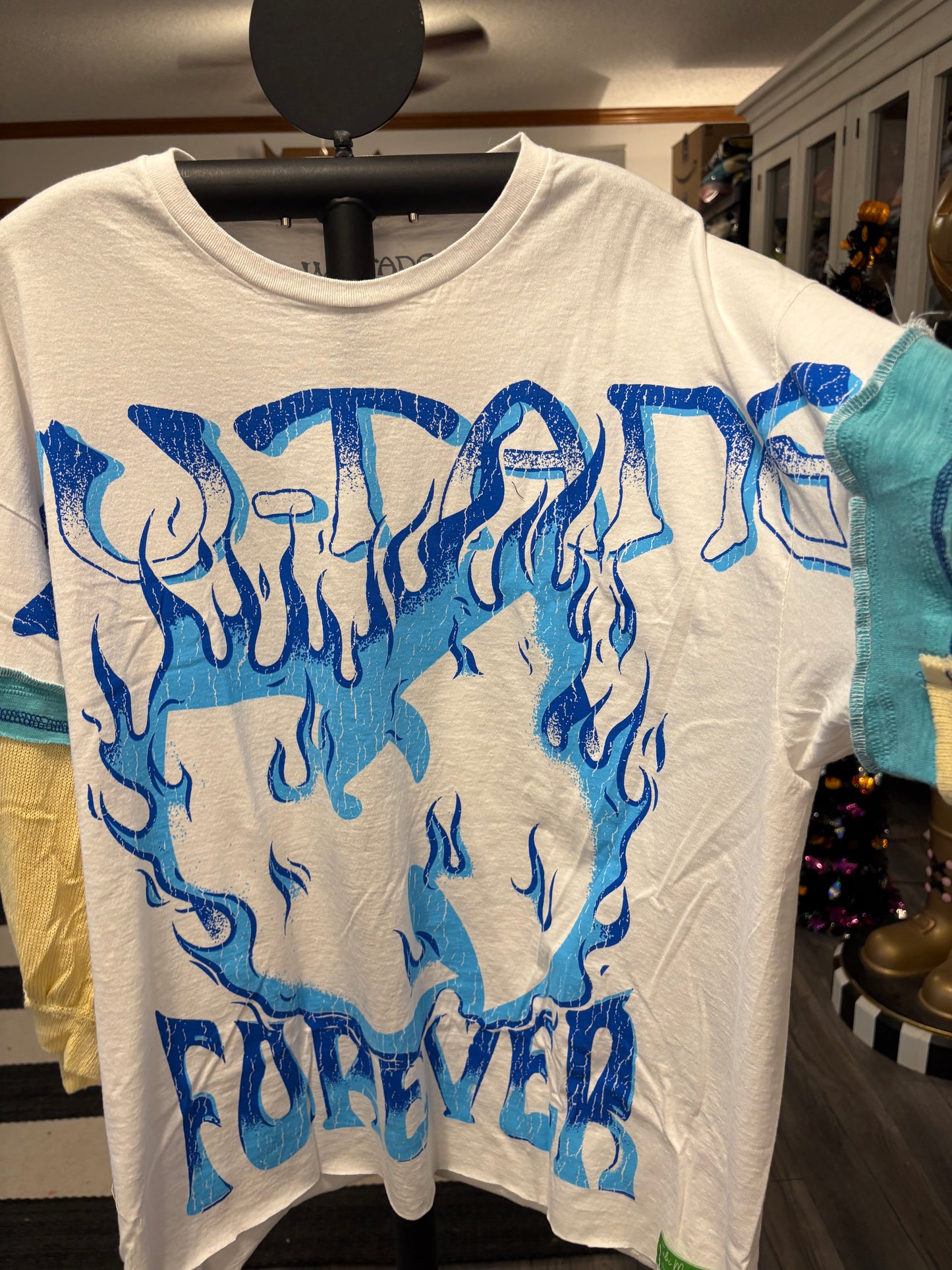 WuTang Forever Upcycled Drop-Sleeve Tee One Size Fits a Small to XL