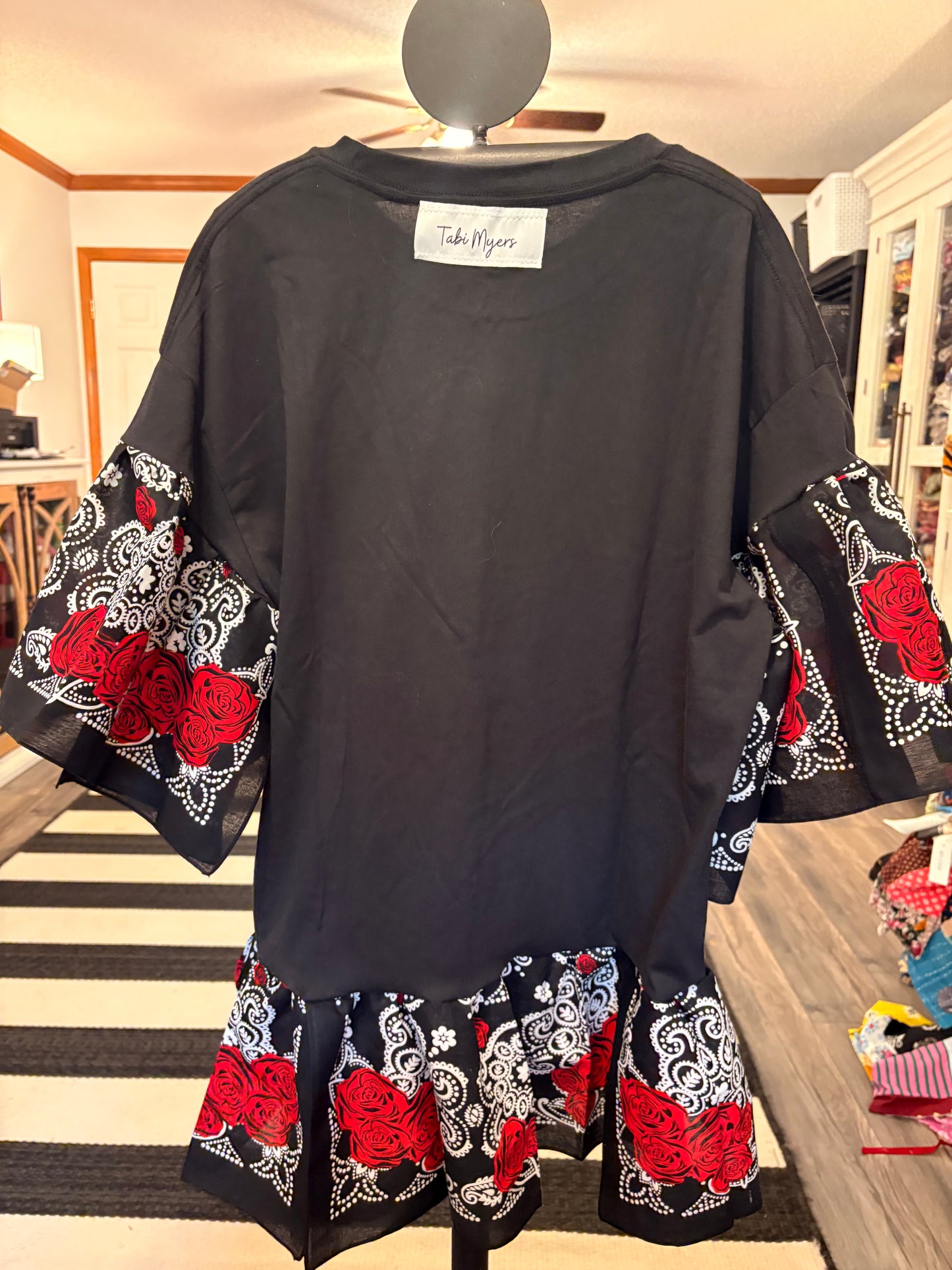 Appetite Bandana Baby Doll Tee Fits a Small to XL