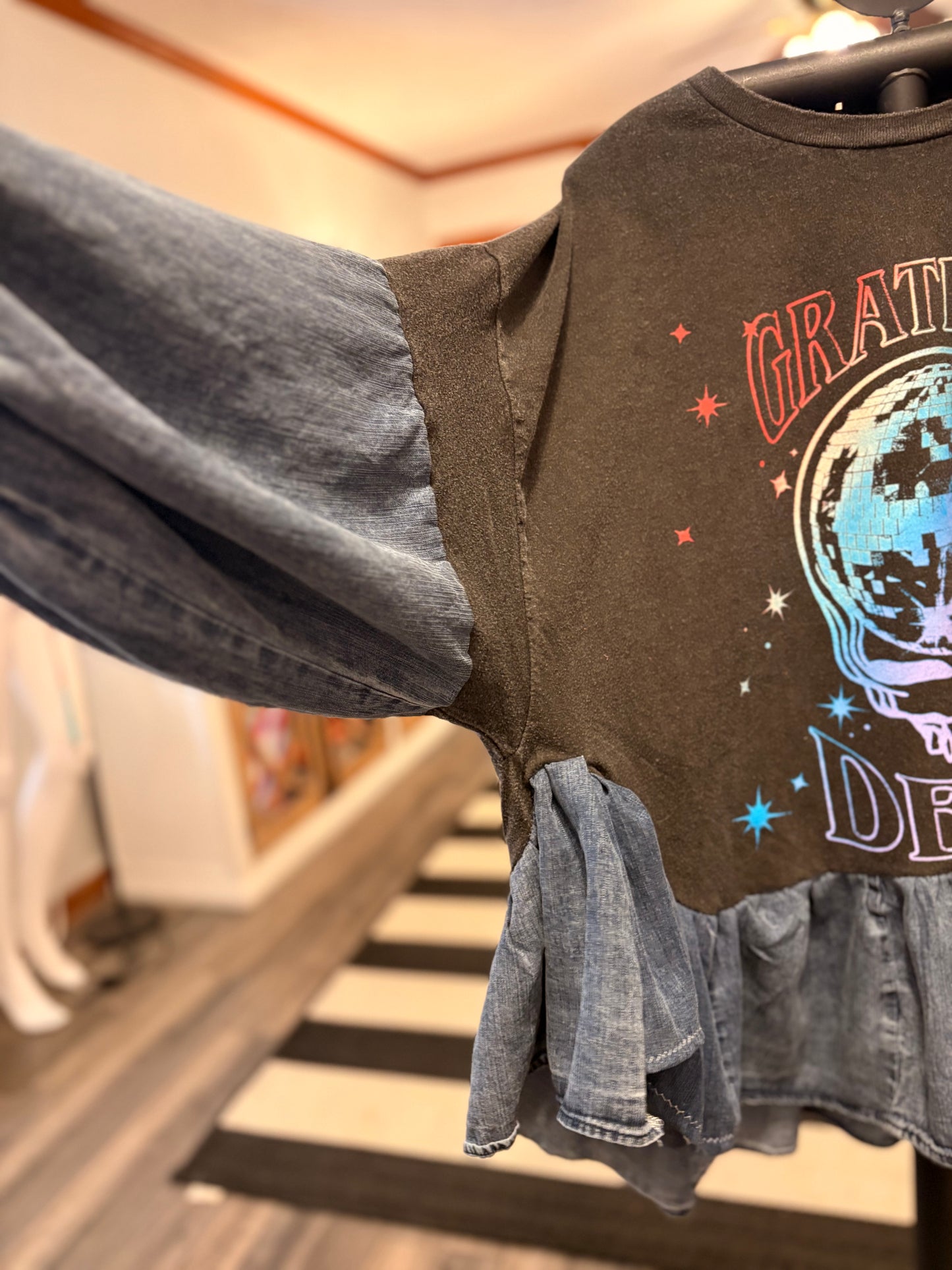 Disco Grateful Dead Rock Angel Tee One Size Fits a Small to XXL Oversized