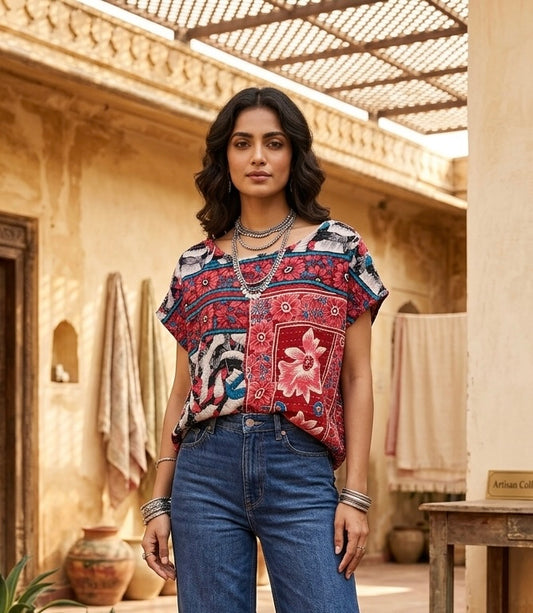 Jan Kantha Top One Size Fits a Small to XL 6-14