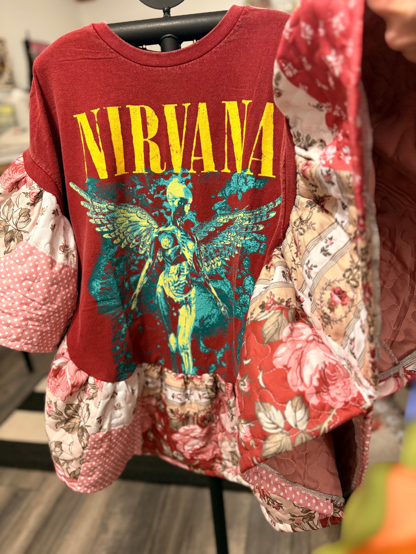 Nirvana Quilted Rock Angel Poncho One Size Fits a Large to 4X (12-24) SUPER Oversized