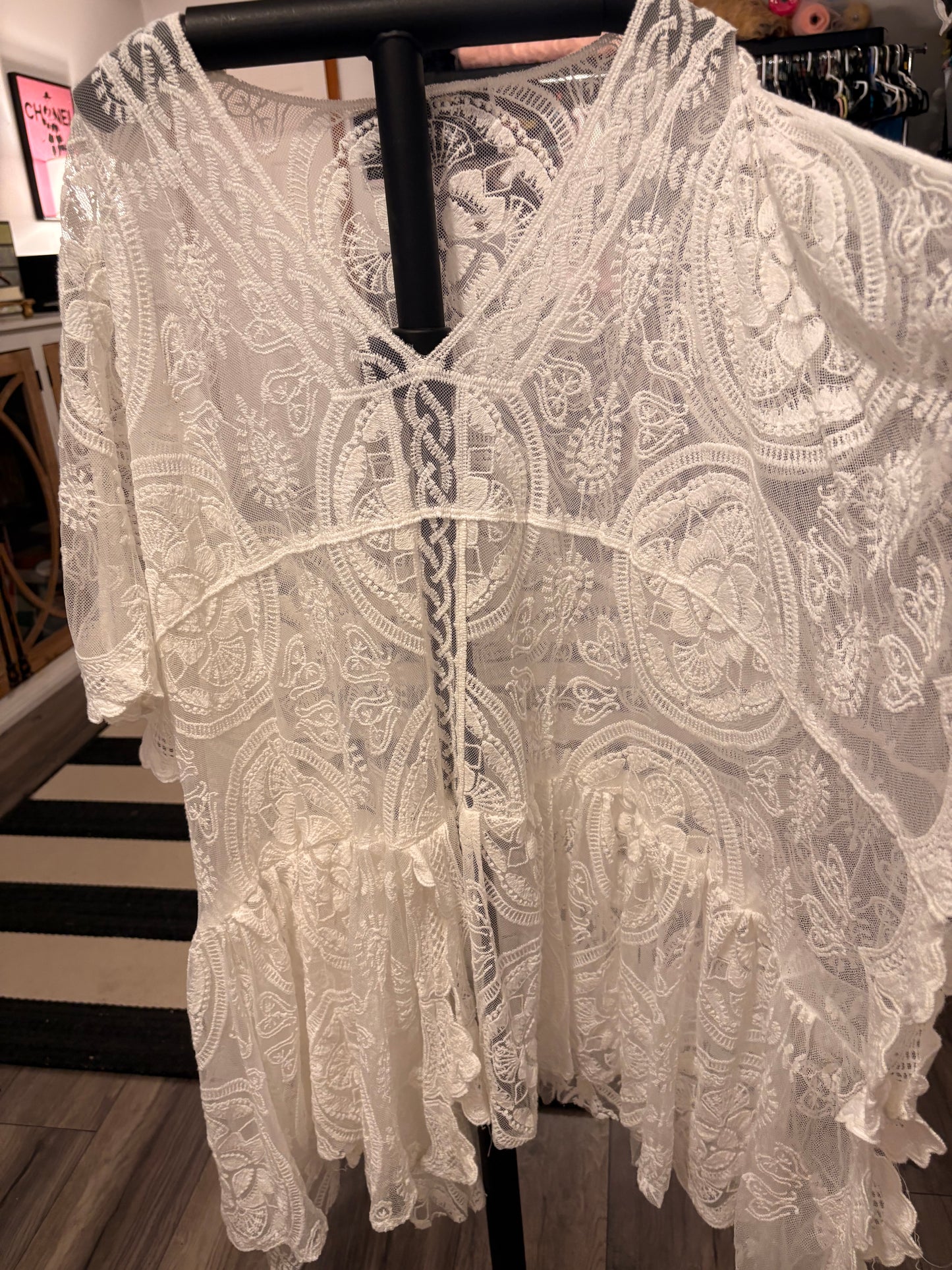 Lily White Upcycled Lace Top/Dress