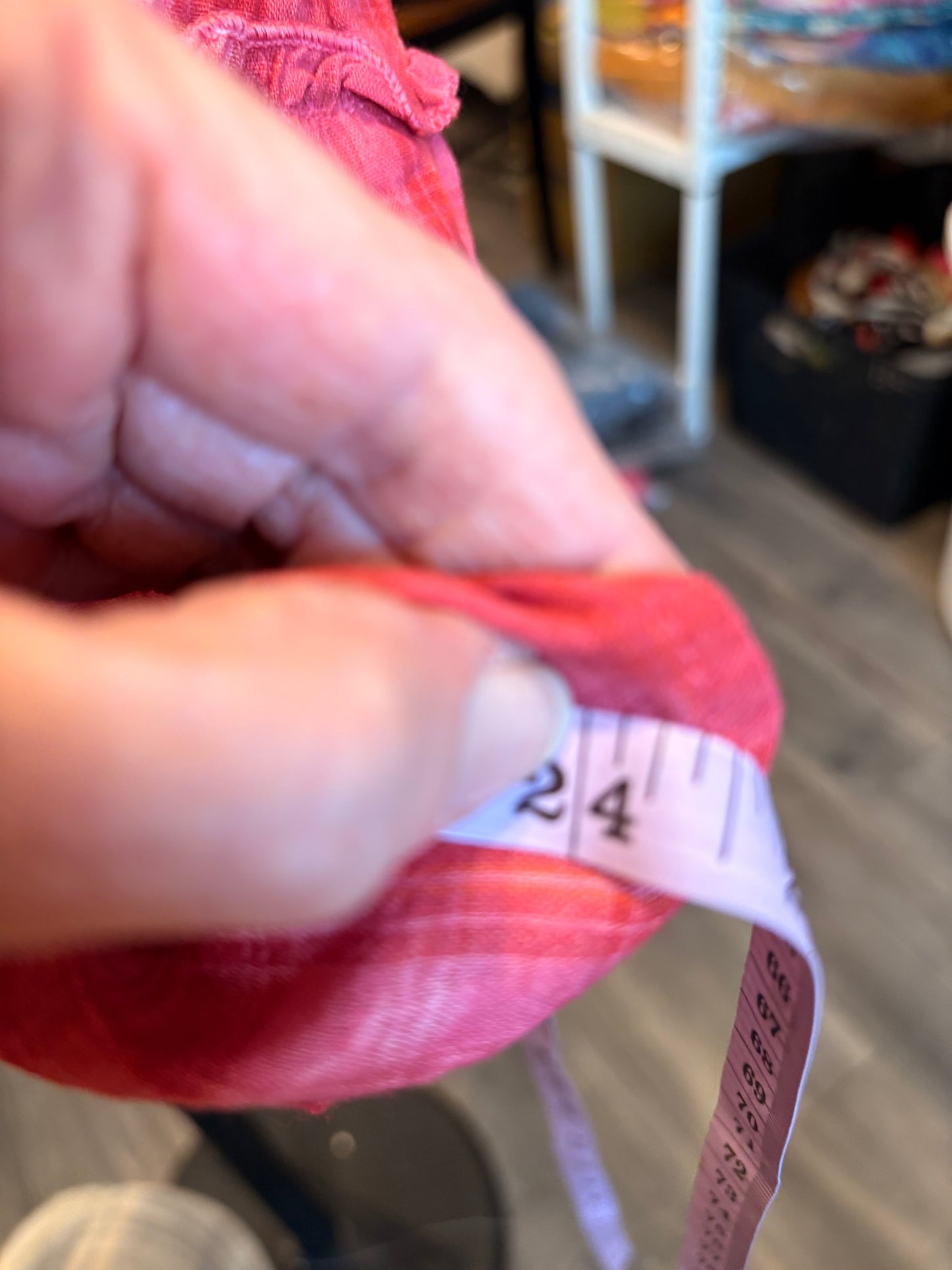 Yee Haw Upcycled Ruffle Plaid Top OVERSIZED Fits a Medium