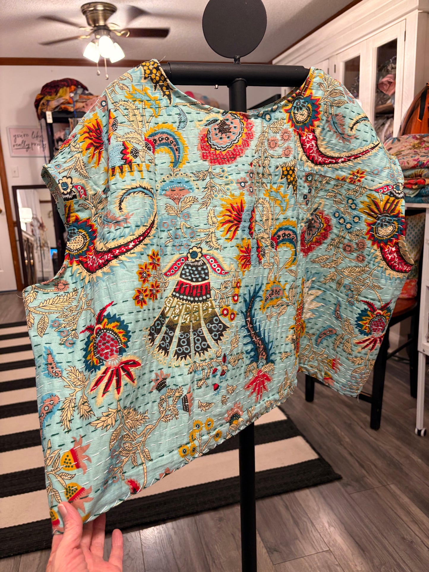 Amanda Kantha Top One Size Fits a Small to XXL