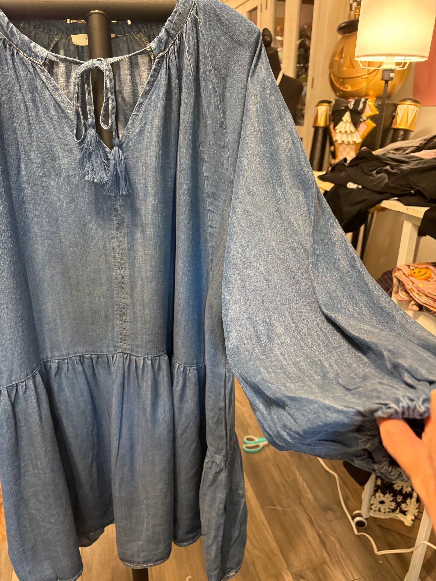 Easel Jean Dress
