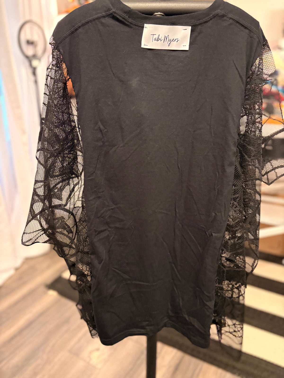 Munster Spiderweb Poncho Tee One Size Fits Small to 3X