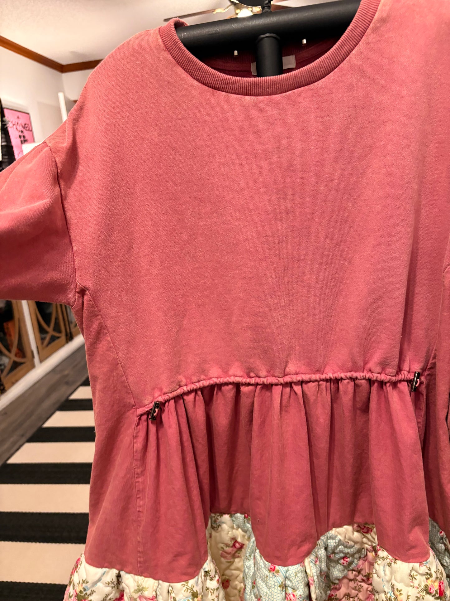 Betsy Upcycled Quilt Jumper One Size Fits Small to XL Oversized!