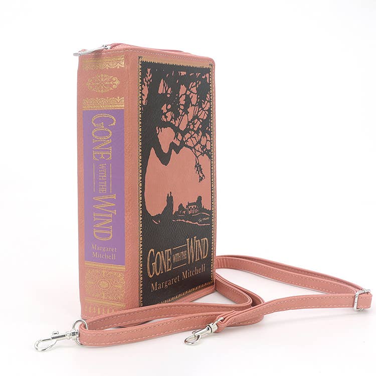 Gone with the Wind Book Clutch Bag in Vinyl: Pink