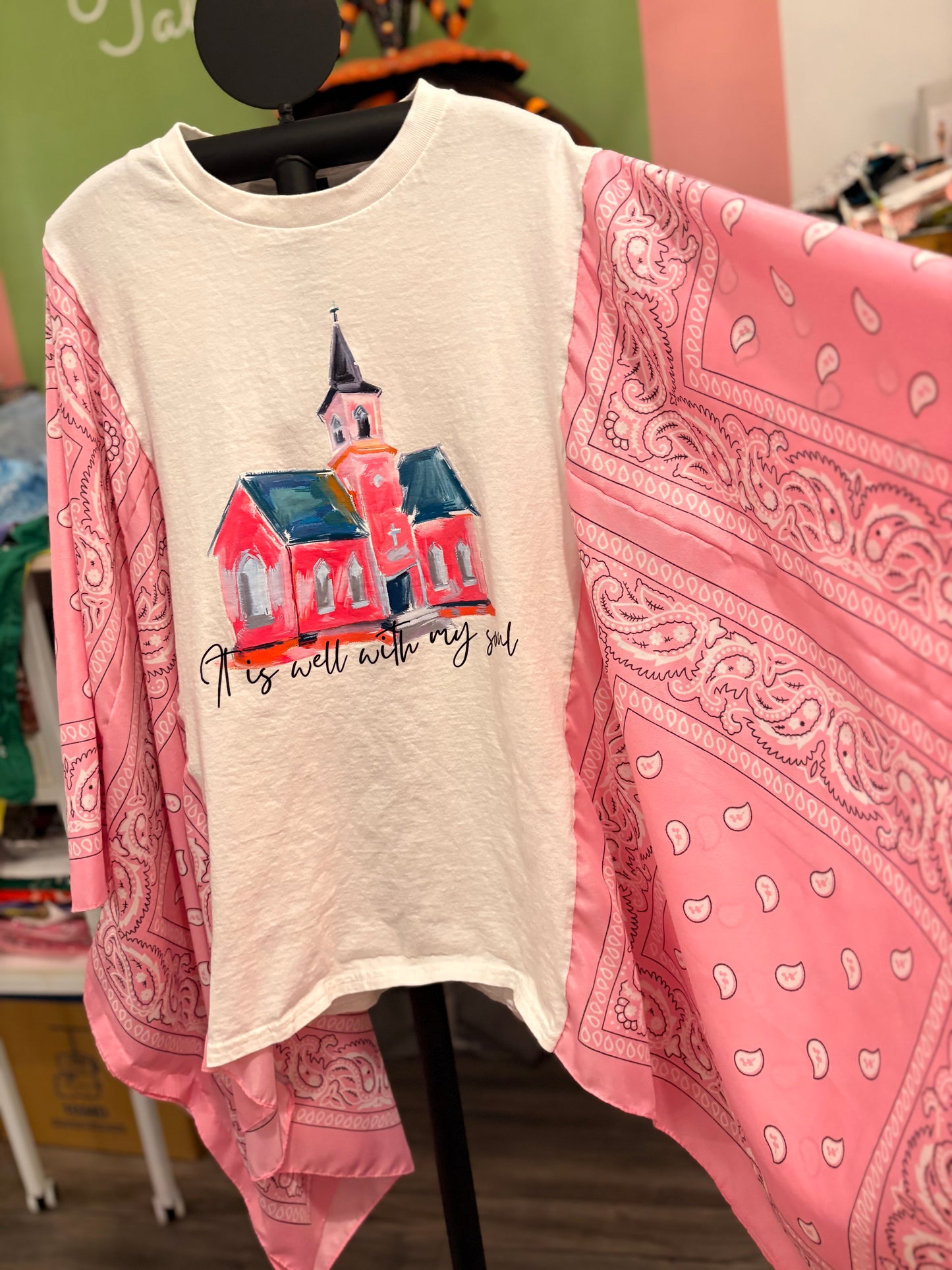It Is Well Poncho Tee Fits a Small to 3X
