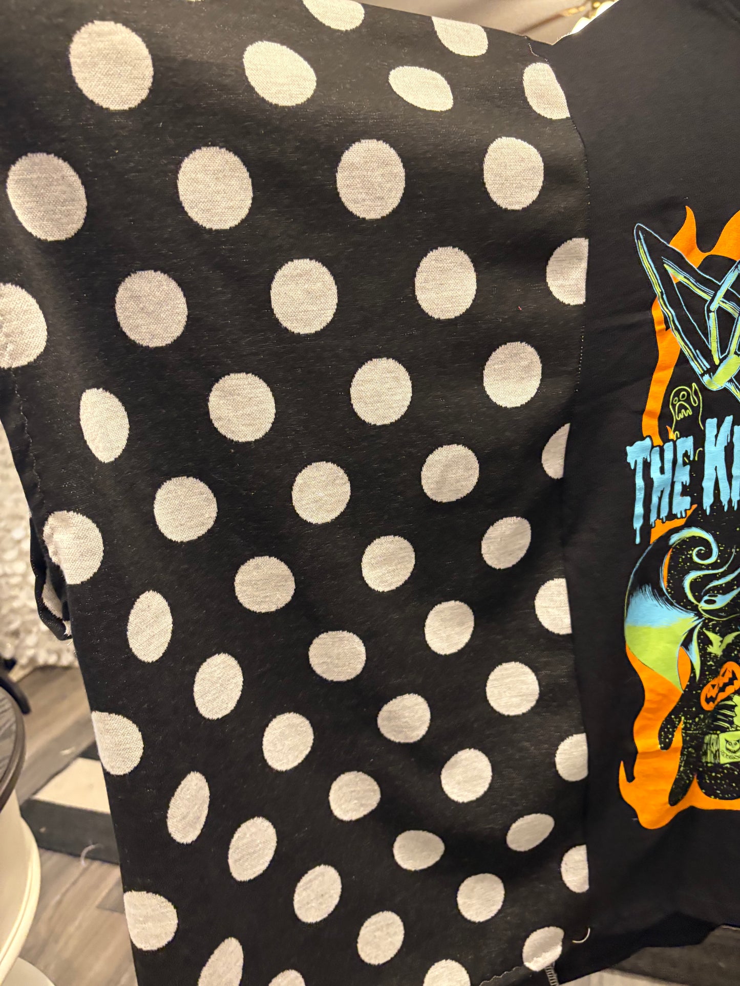 King of Halloween Upcycled Drop-Sleeve Tee Dress One Size Fits a Small to 4X