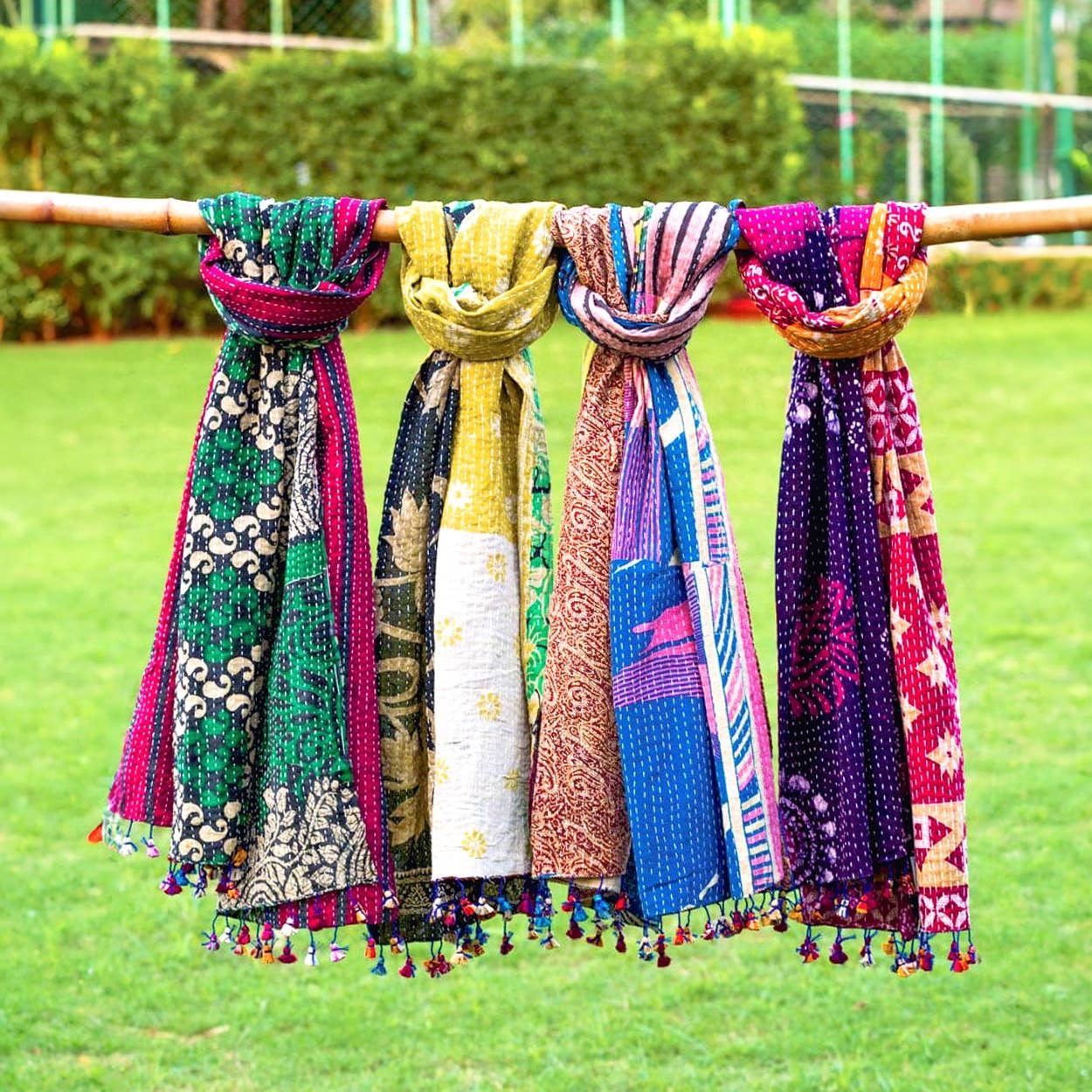 Marian Cotton Kantha Scarves