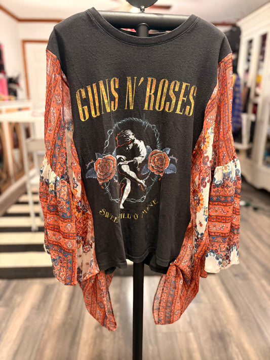 Sweet Child Upcycled Kimono Tee One Size Fits a Small to XL