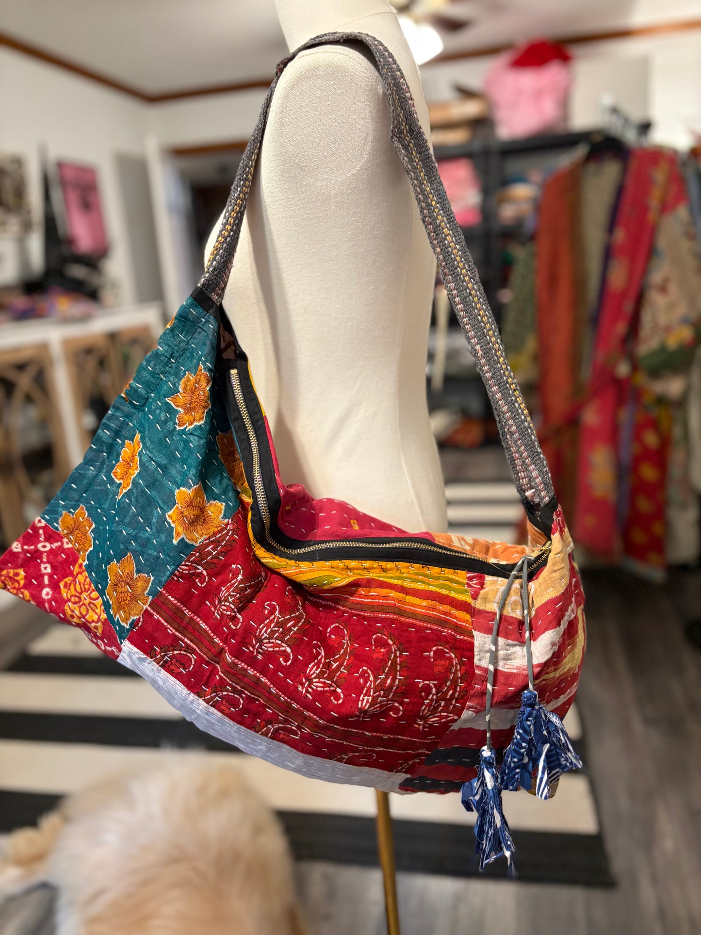 Sissy Kantha Hobo Bag