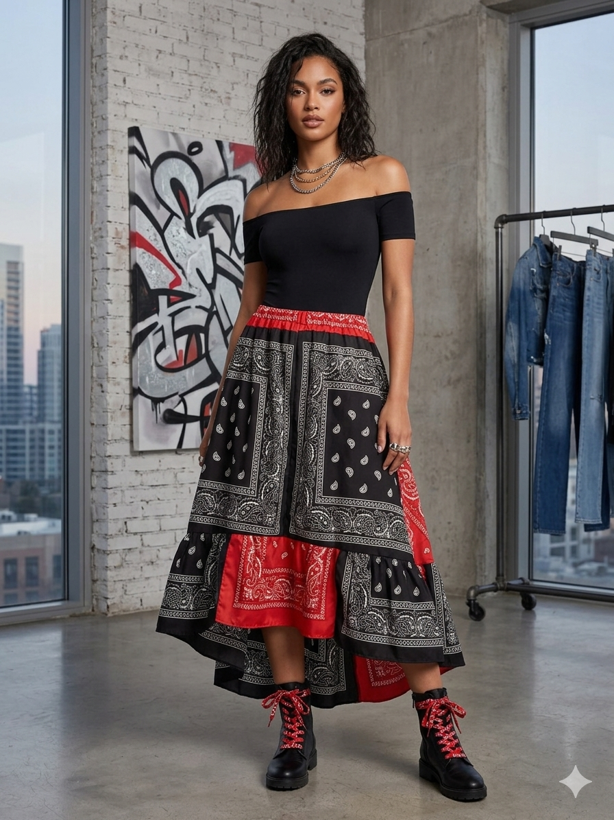 Roxie Bandana Skirt/Dress Fits a Small to 3X
