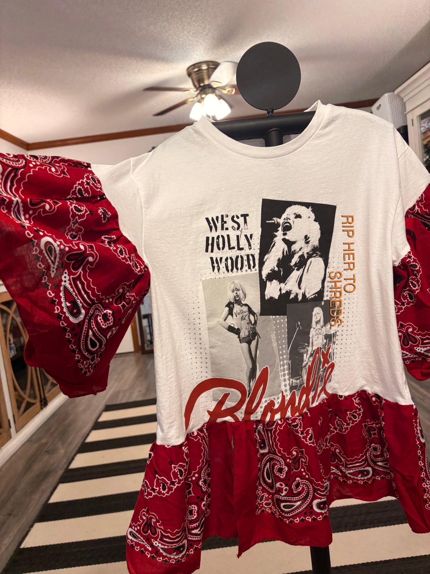 Call Me Bandana Baby Doll Tee Fits a Small to Large