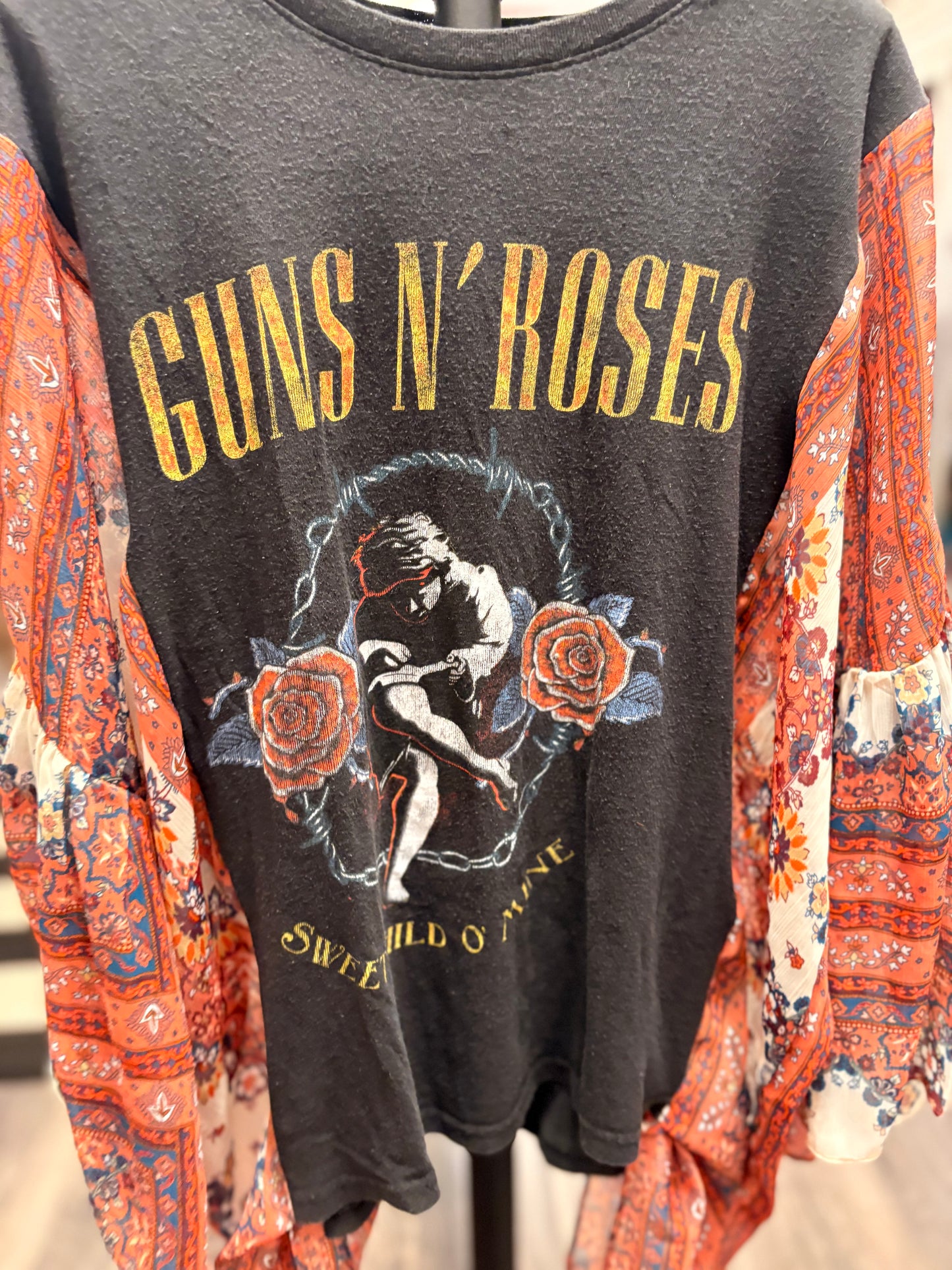 Sweet Child Upcycled Kimono Tee One Size Fits a Small to XL