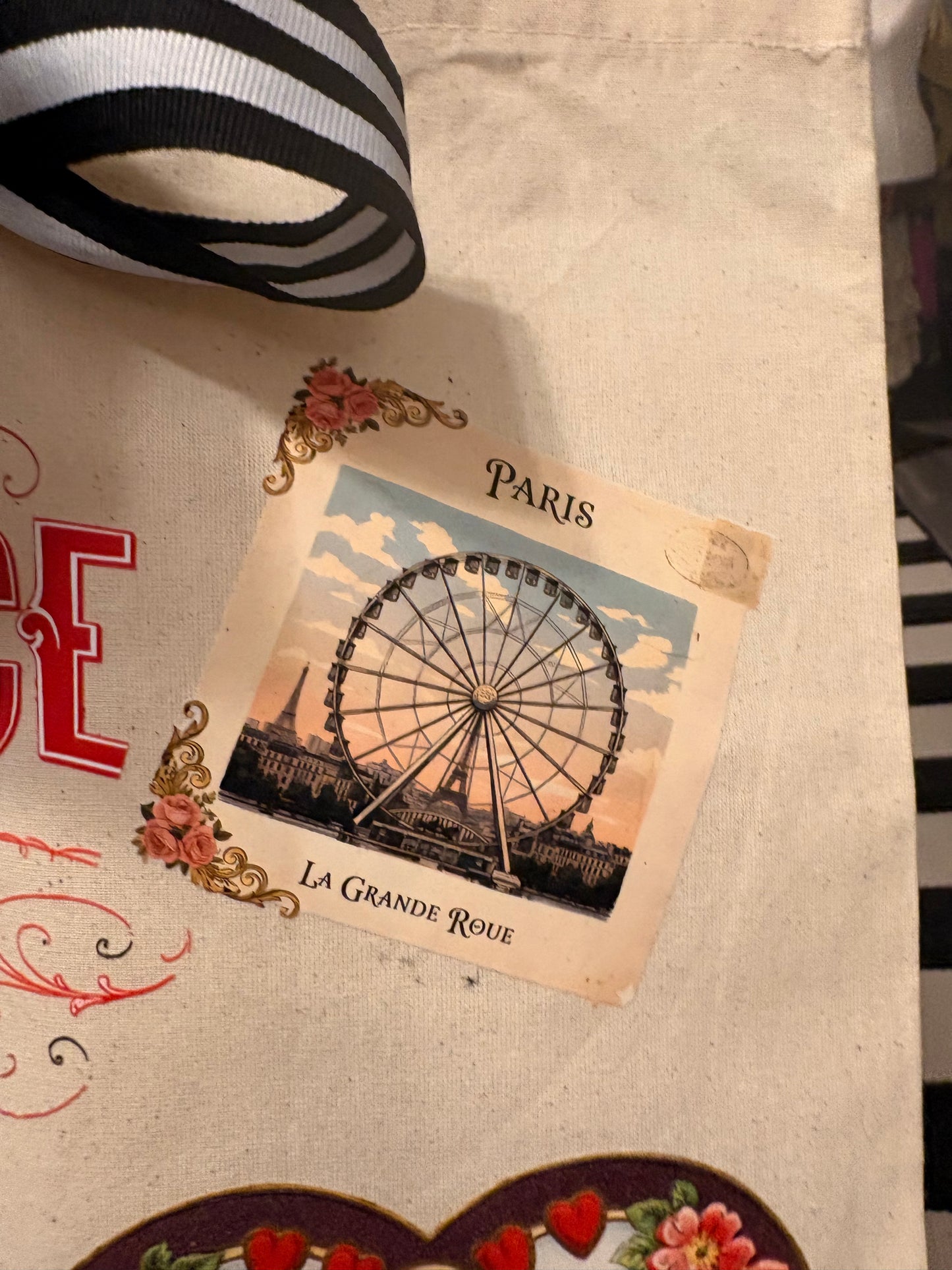 A Little Romance Junk Tote