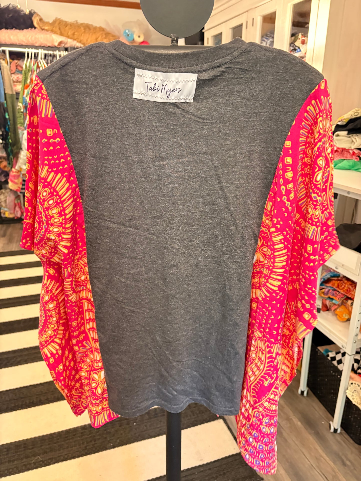Smash Upcycled Poncho Top One Size Fits a Small to 3X