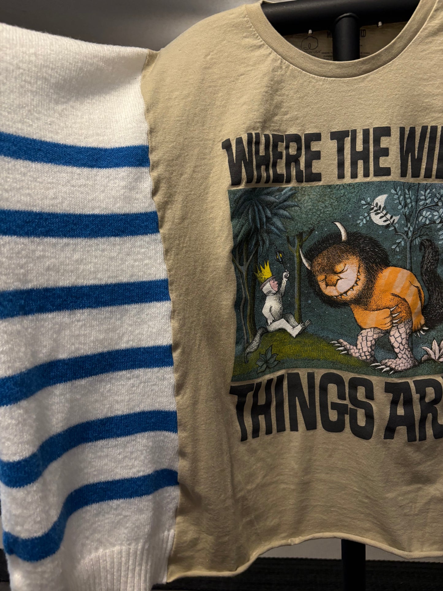 Wild Things Upcycled Drop-Sleeve Sweater One Size Fits a Small to XXL