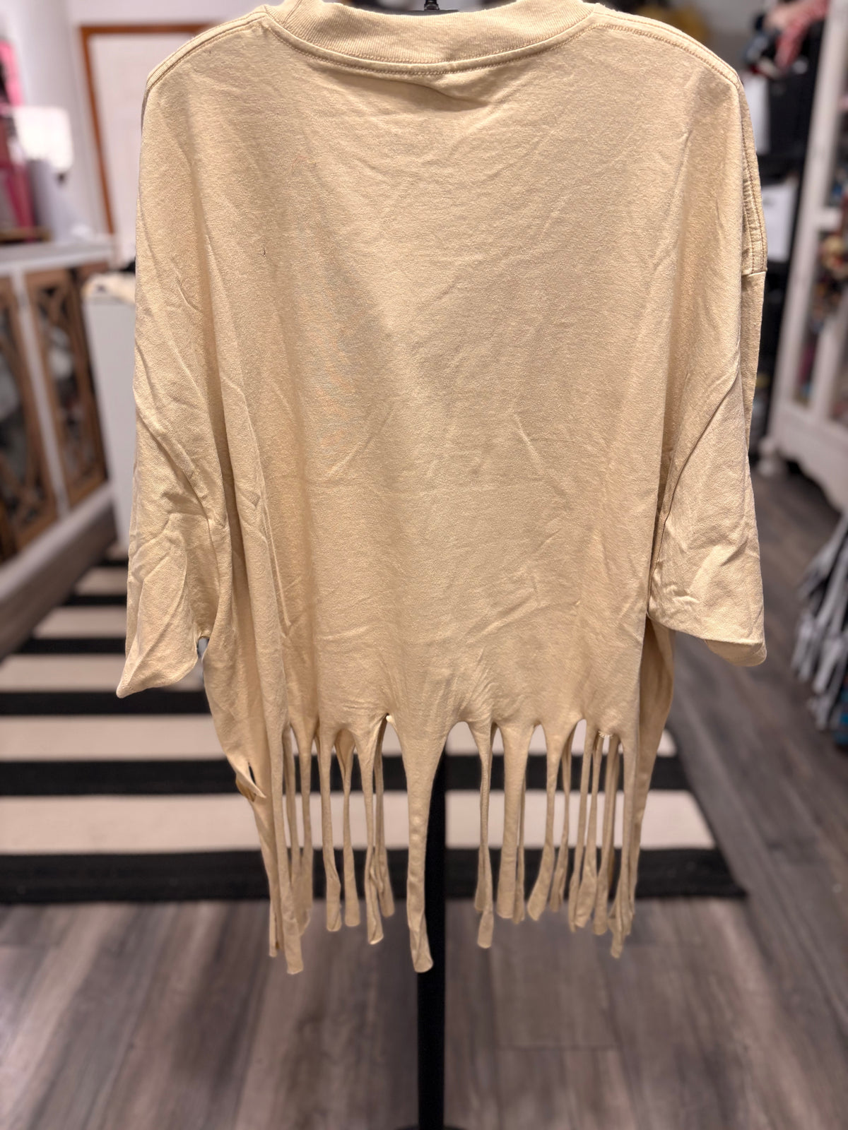 Sunset Sasparilla Fringe Tee One Size Fits Small to 3X